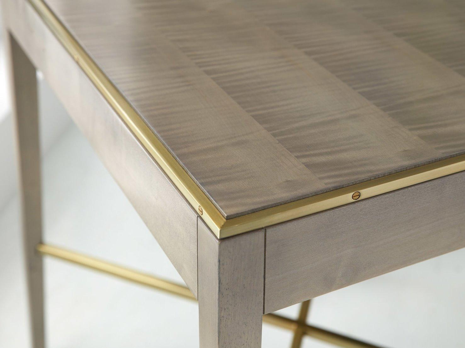 Modern History Home Georgian Rectangular Wood End Table