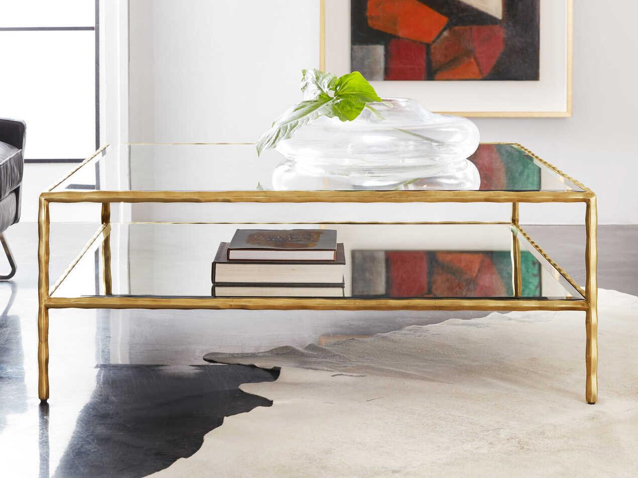 Modern History Home Organic Rectangular Mirror Coffee Table