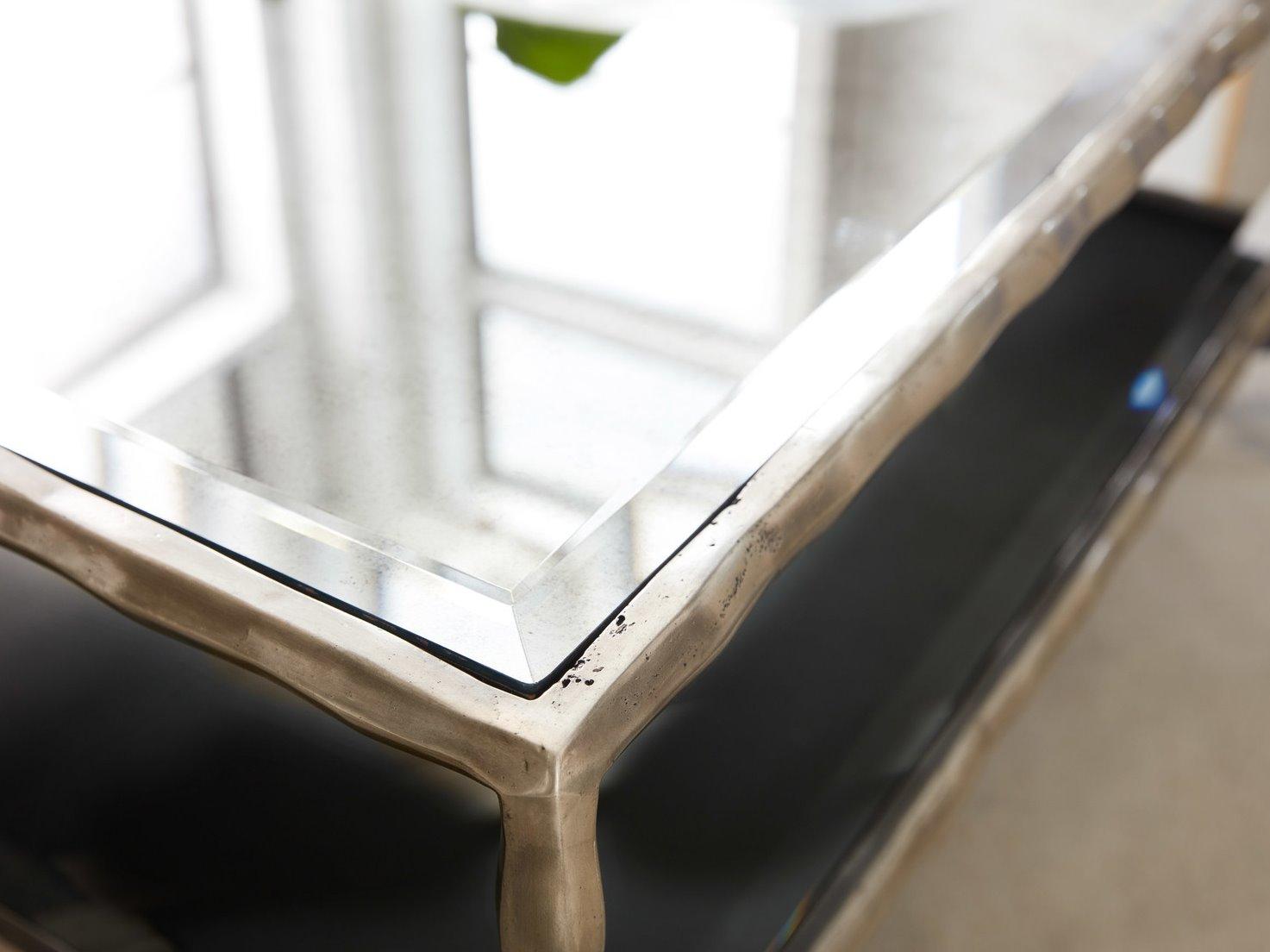 Modern History Home Organic Rectangular Mirror Coffee Table