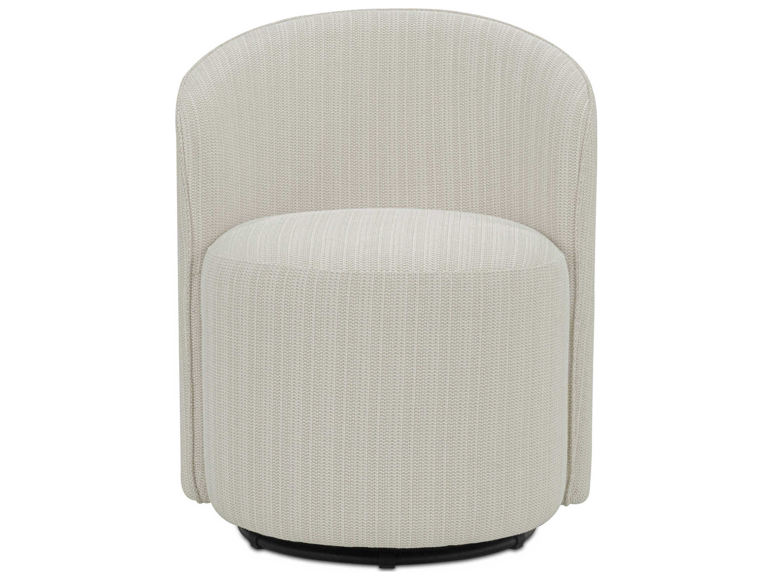 Moe's Home Outdoor Sylvie Cream Fabric Cushion Dining Chair