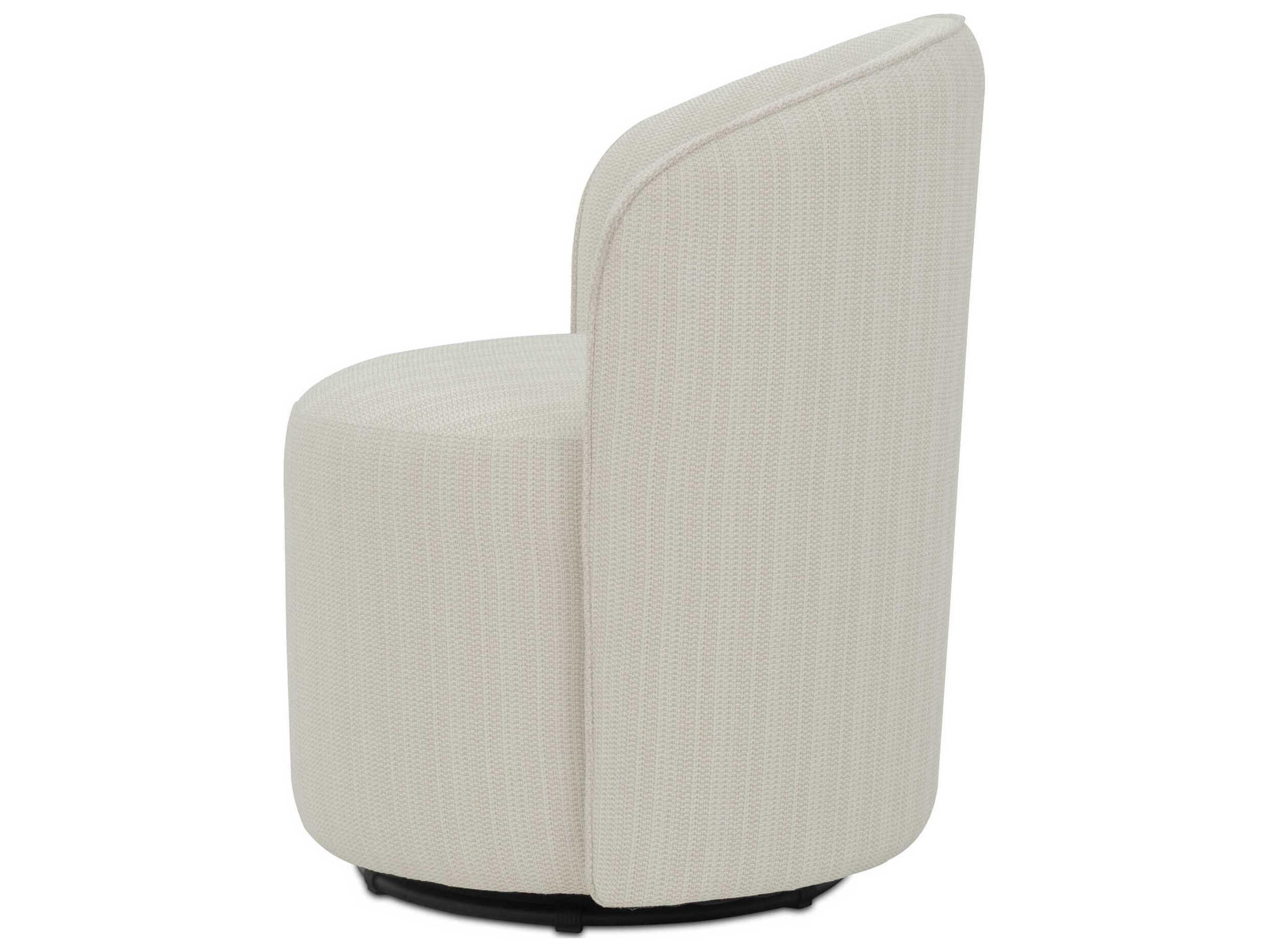 Moe's Home Outdoor Sylvie Cream Fabric Cushion Dining Chair