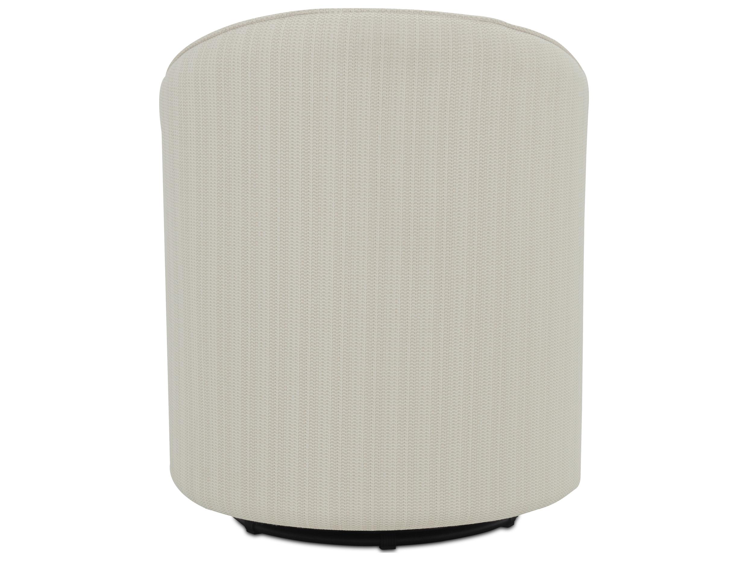 Moe's Home Outdoor Sylvie Cream Fabric Cushion Dining Chair