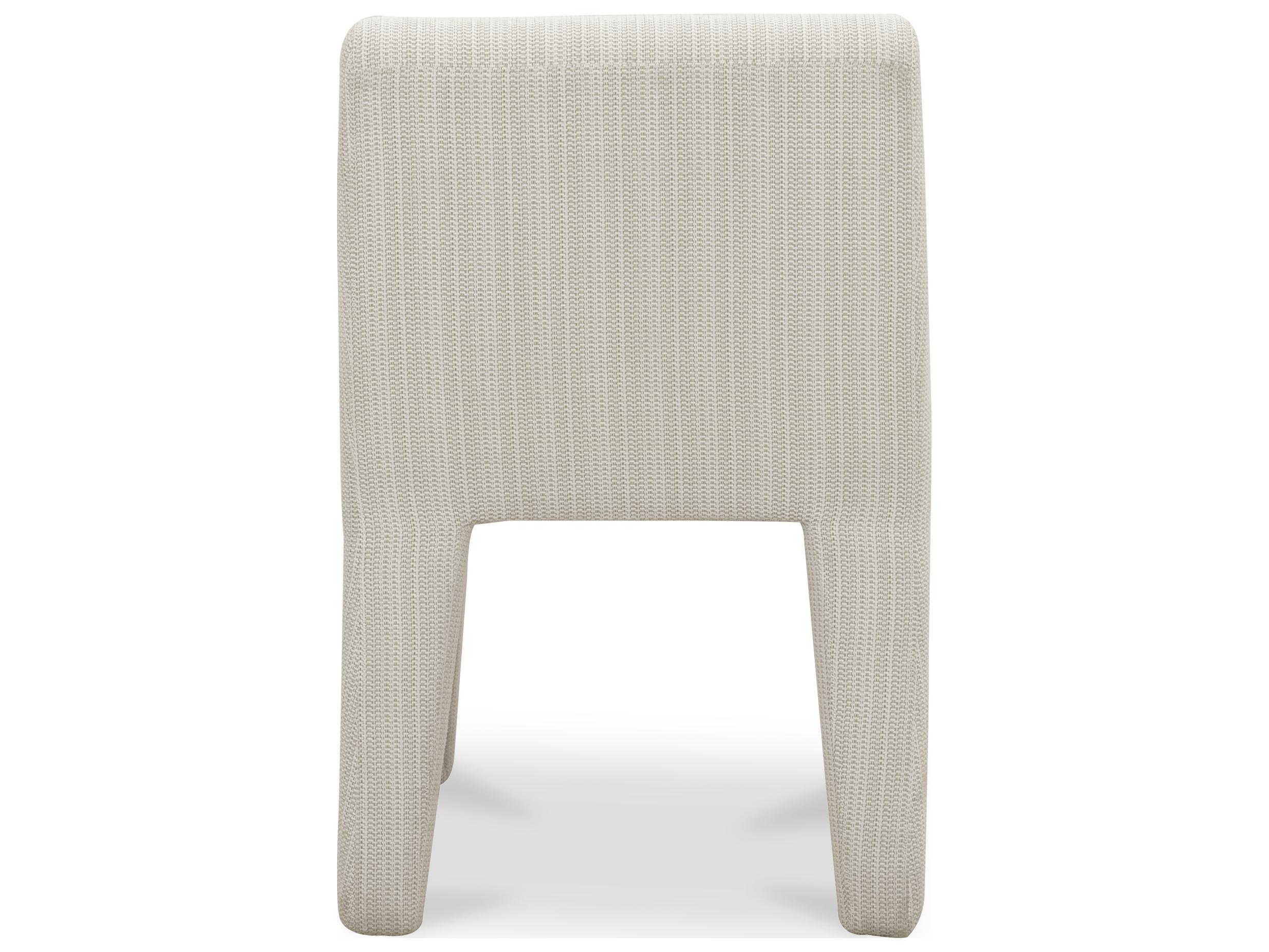 Moe's Home Outdoor Verona Cream Fabric Cushion Dining Chair