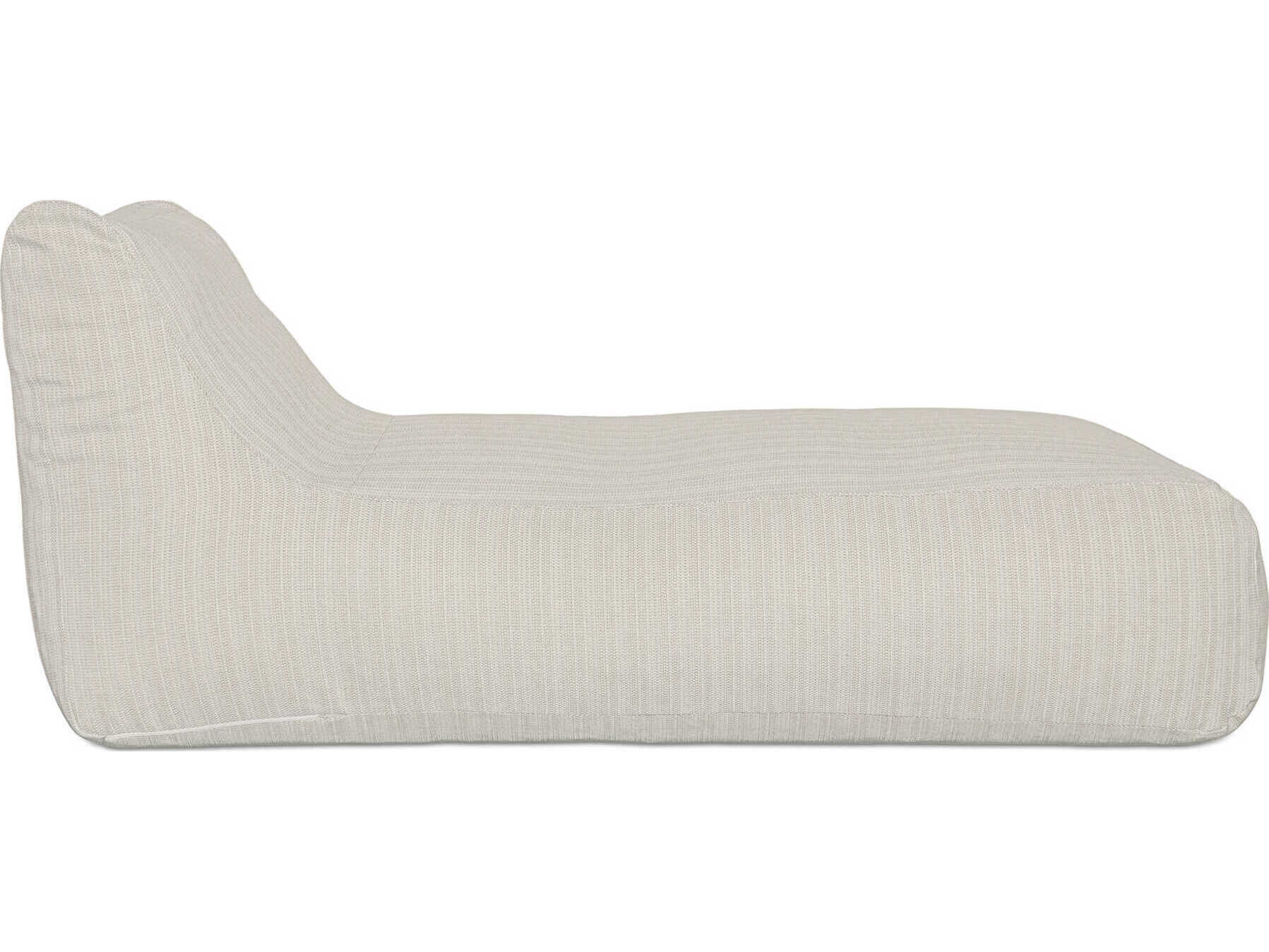 Moe's Home Outdoor Lirio Cream Fabric Cushion Chaise Lounge