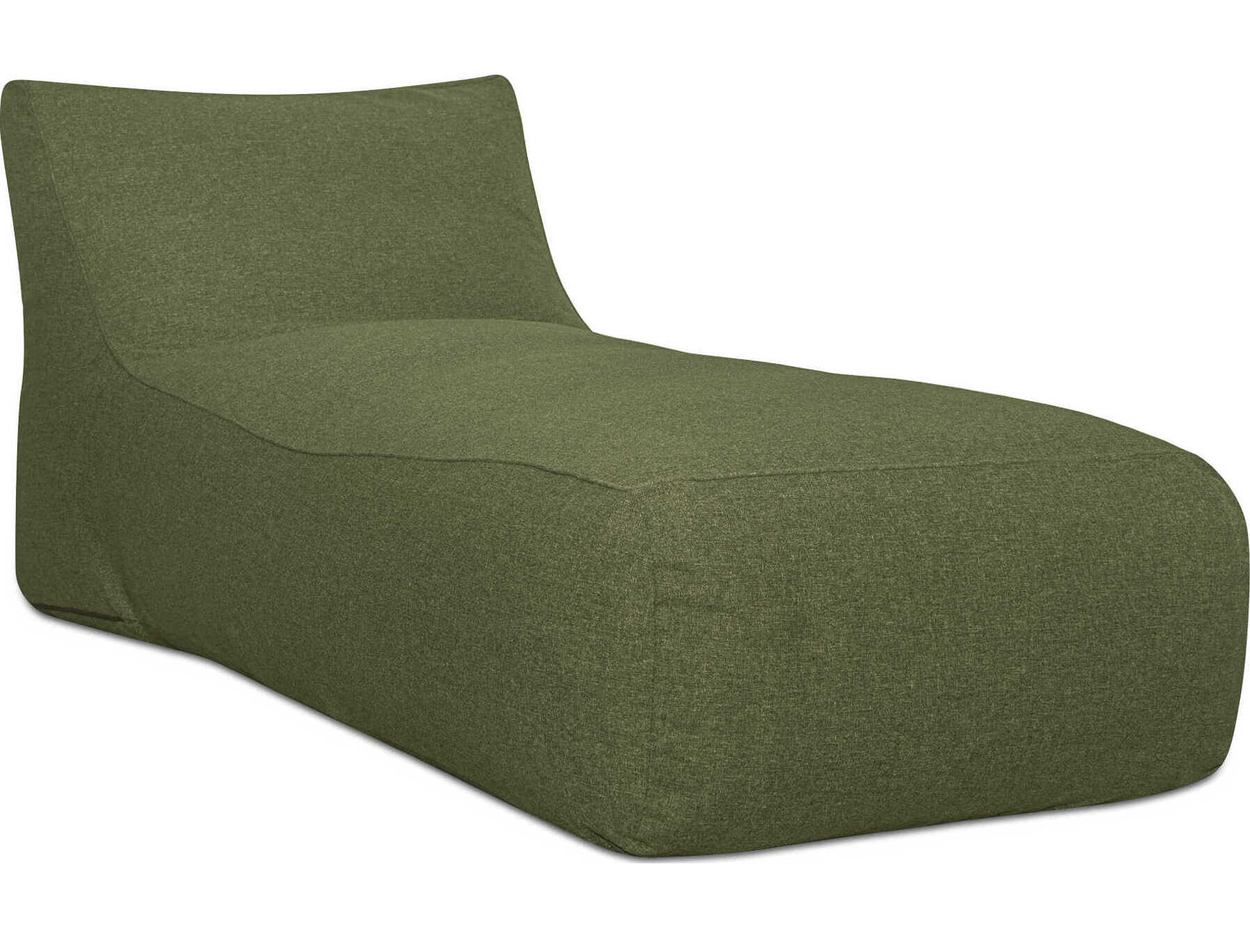 Moe's Home Outdoor Lirio Green Fabric Cushion Chaise Lounge