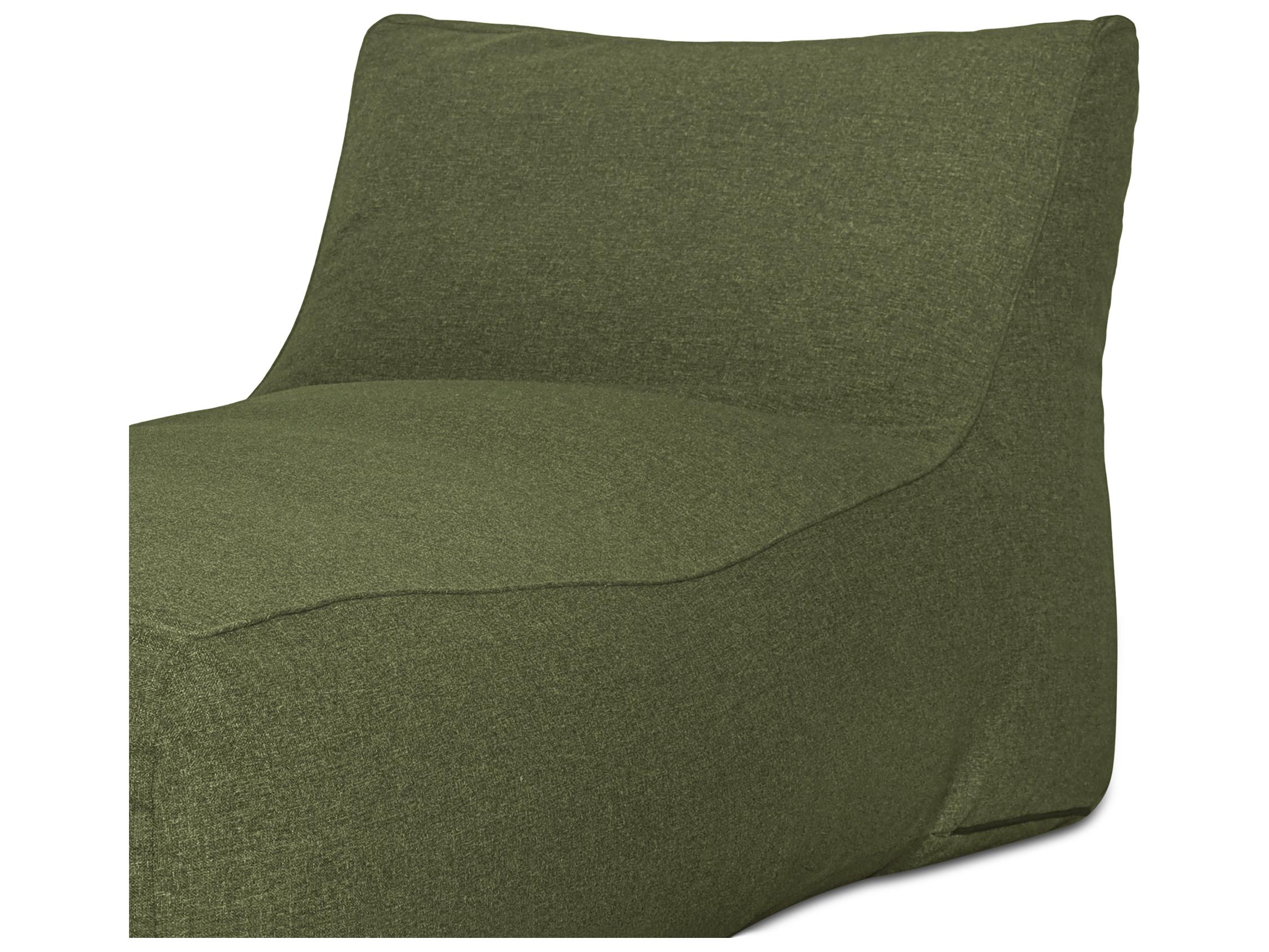 Moe's Home Outdoor Lirio Green Fabric Cushion Chaise Lounge