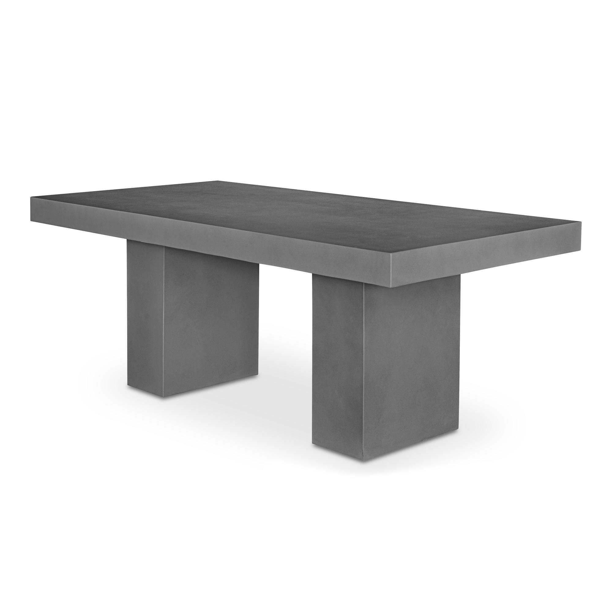 Moe's Home Outdoor Antonius Dining Table Dark Grey