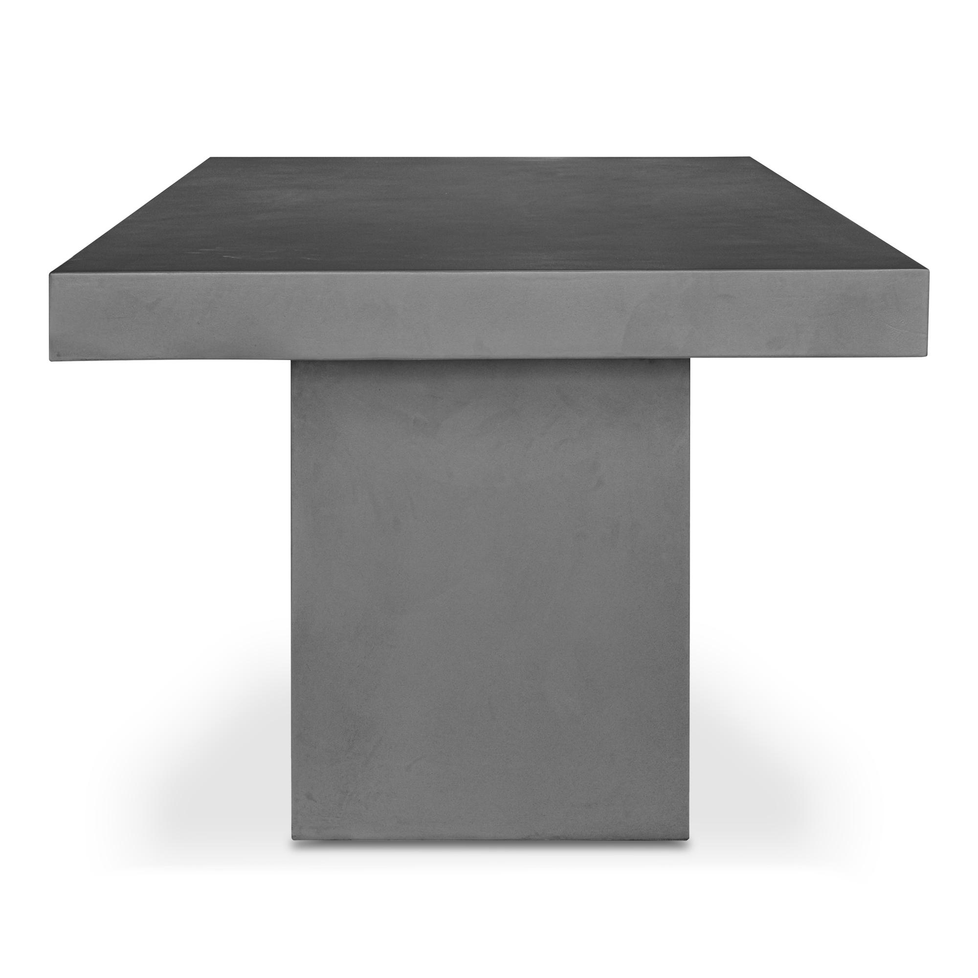 Moe's Home Outdoor Antonius Dining Table Dark Grey