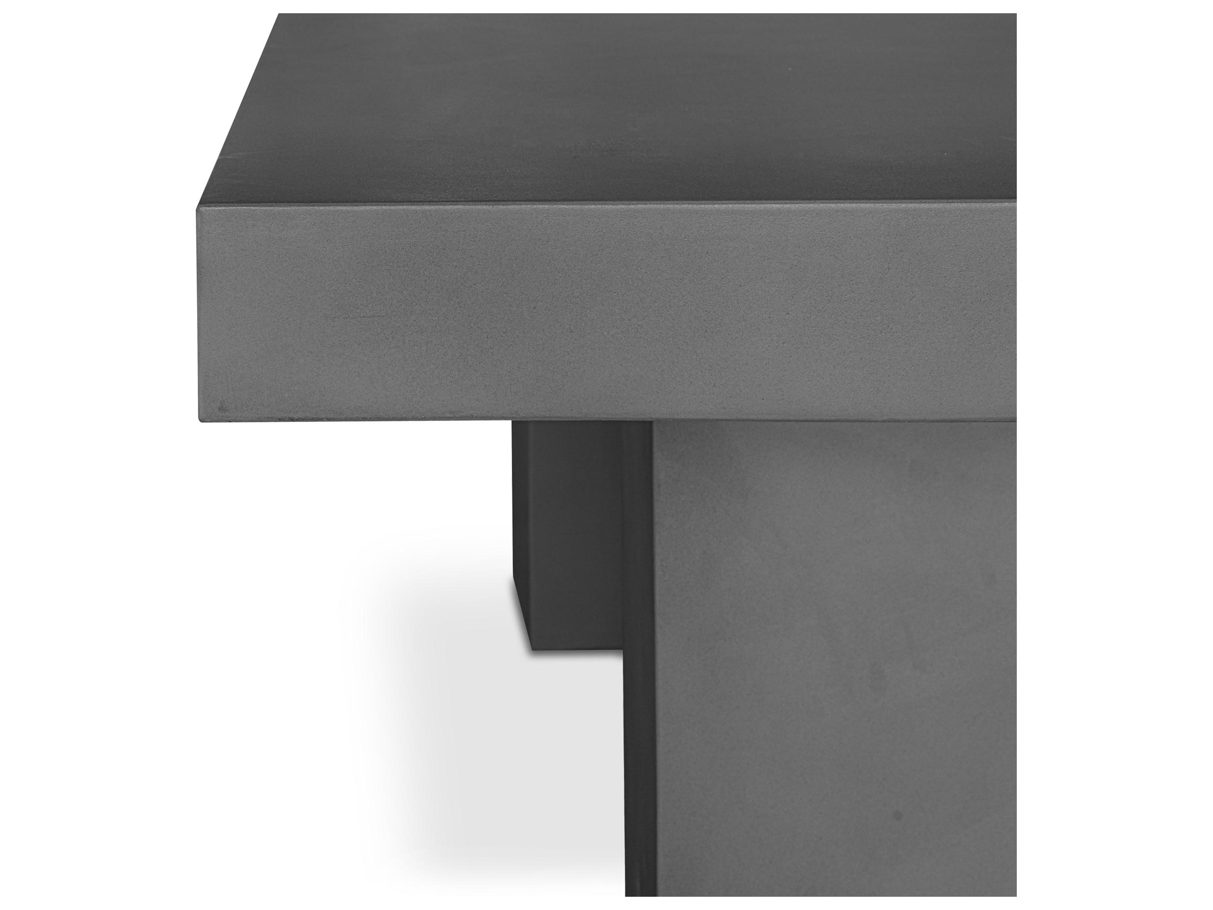 Moe's Home Outdoor Antonius Dining Table Dark Grey