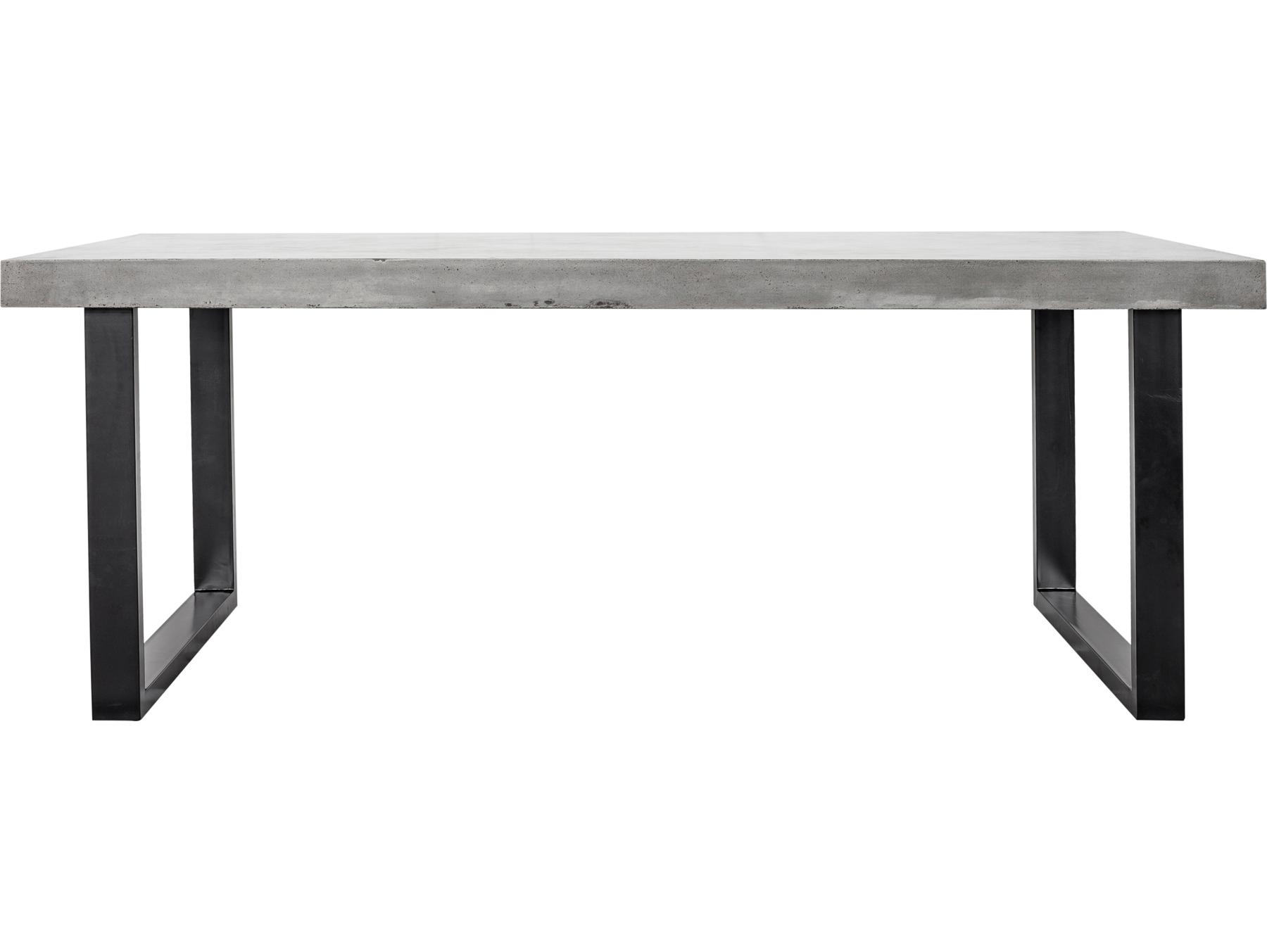 Moe's Home Outdoor Jedrik Large Dining Table Dark Grey