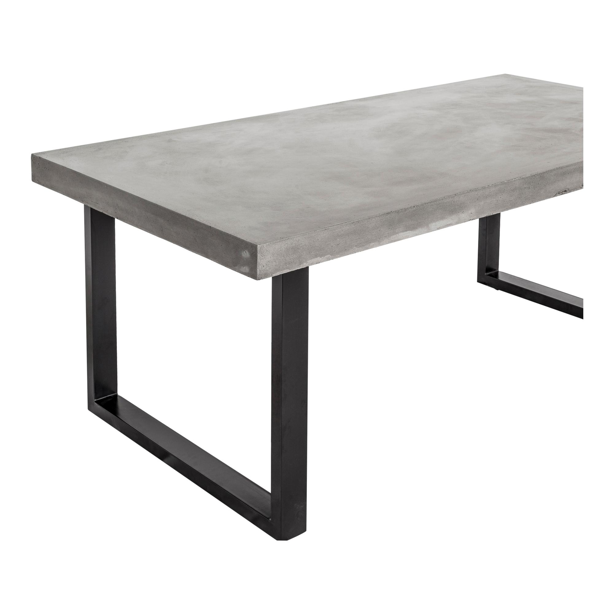Moe's Home Outdoor Jedrik Large Dining Table Dark Grey