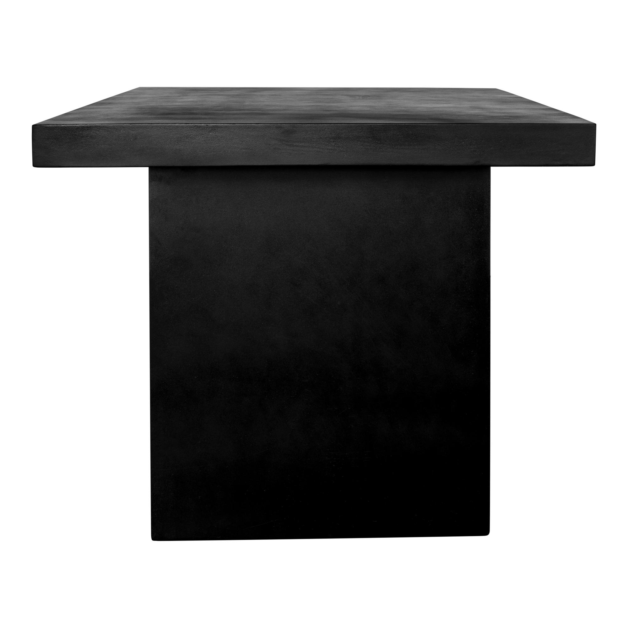 Moe's Home Outdoor Aurelius Dining Table Black