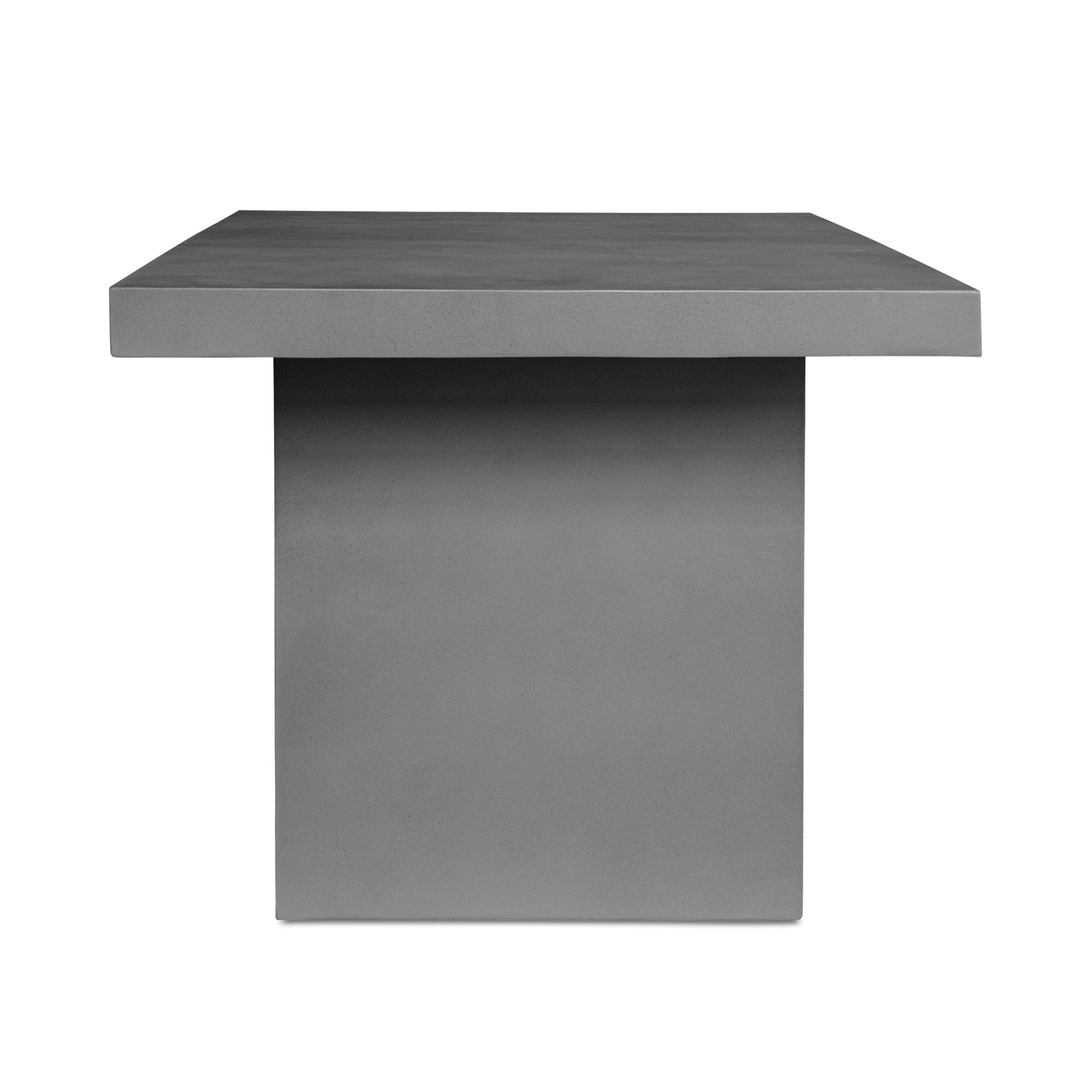 Moe's Home Outdoor Aurelius Dining Table Dark Grey