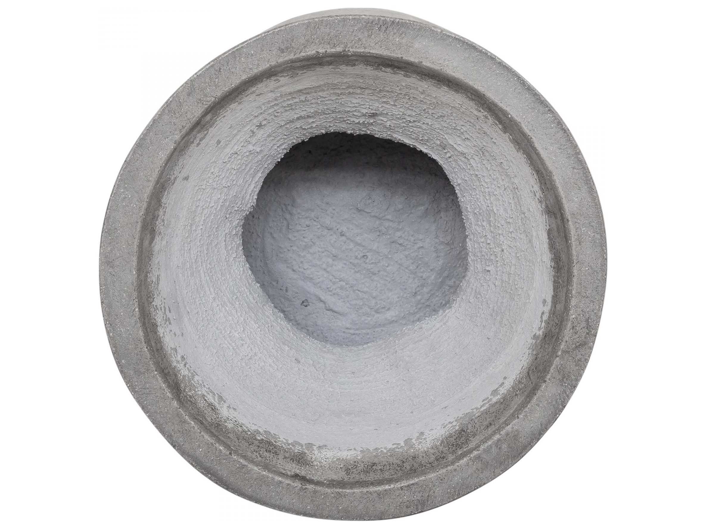 Moe's Home Outdoor Hourglass Dark Grey 15'' Round Dining Stool