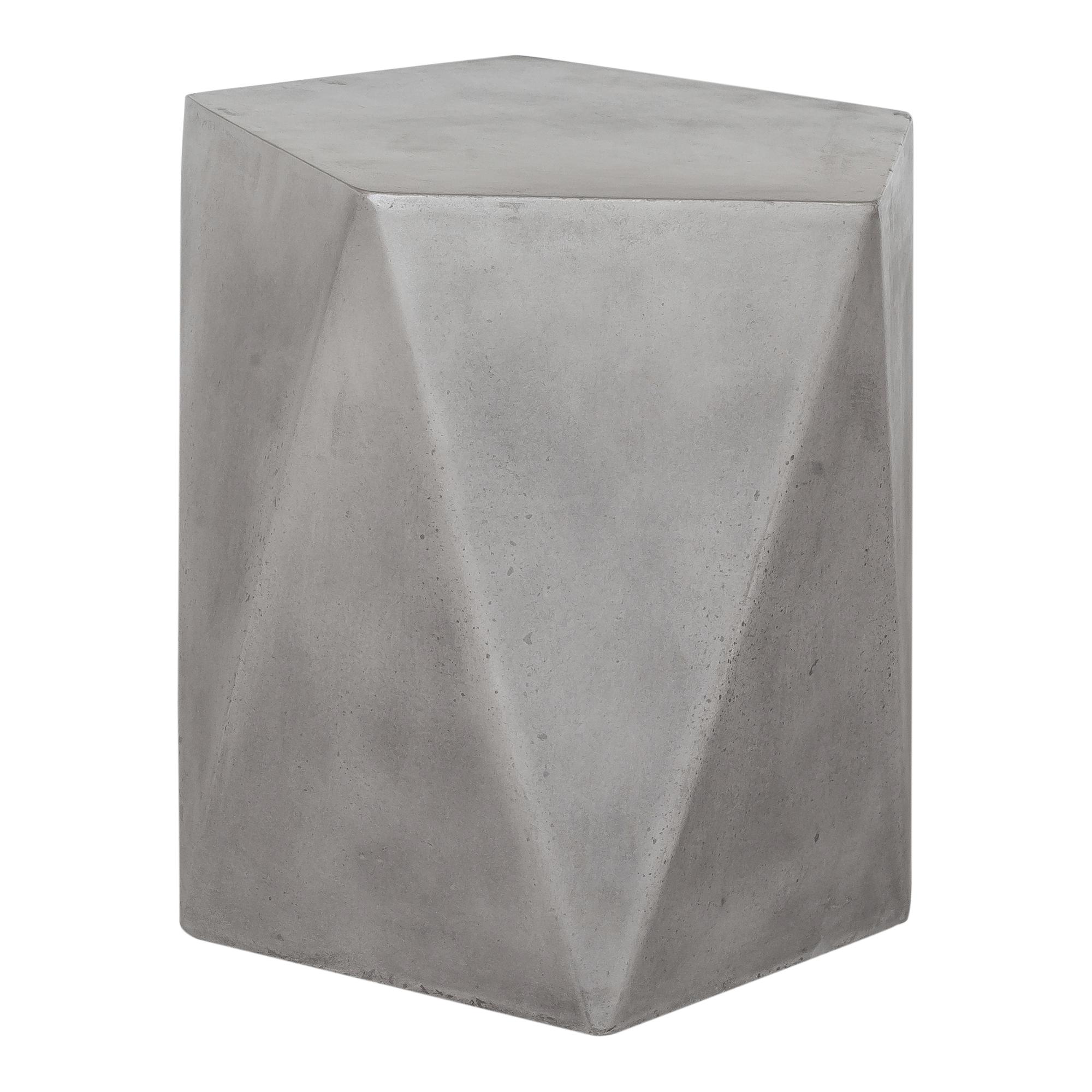Moe's Home Outdoor Dark Grey Concrete Stool