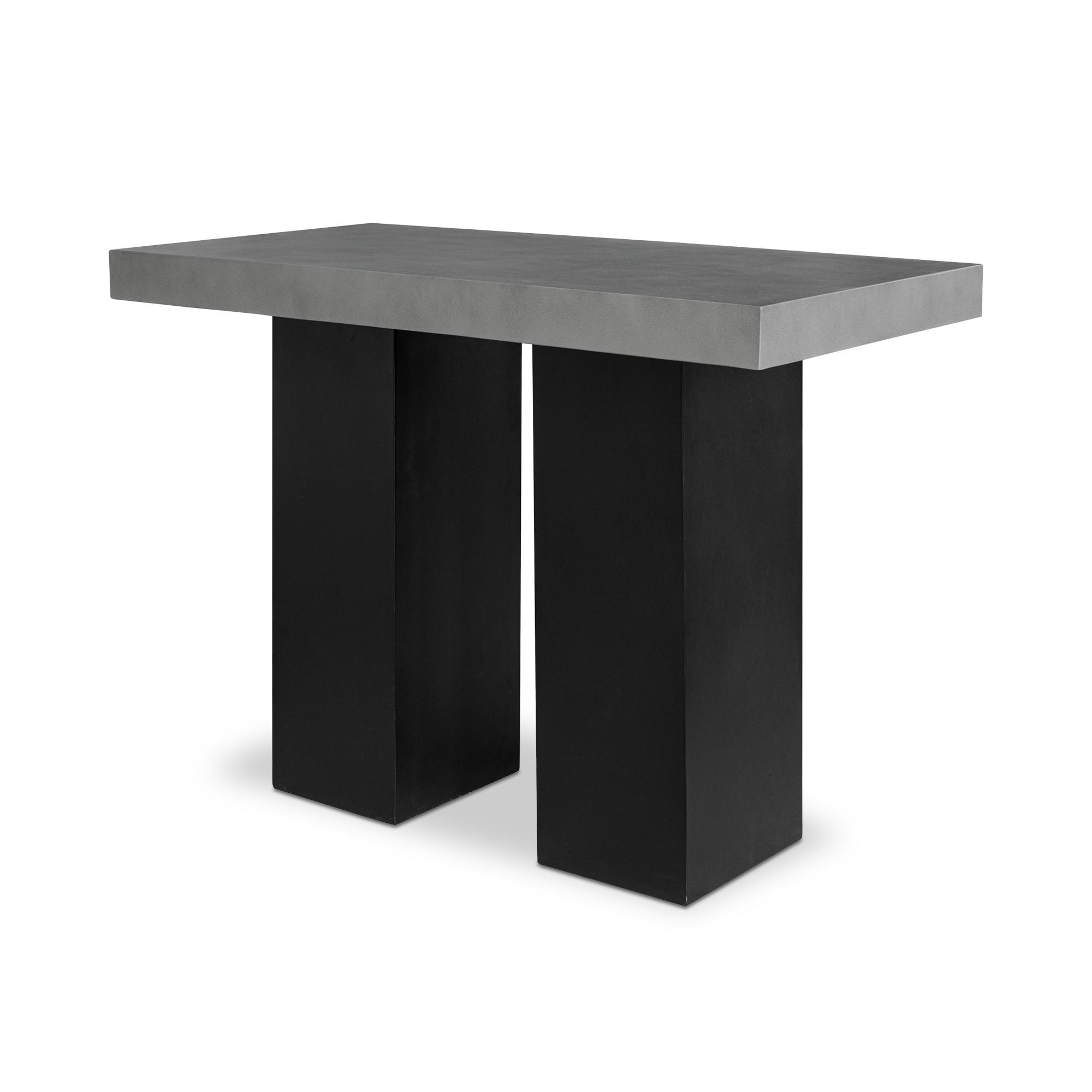 Moe's Home Outdoor Lithic Bar Table Dark Grey