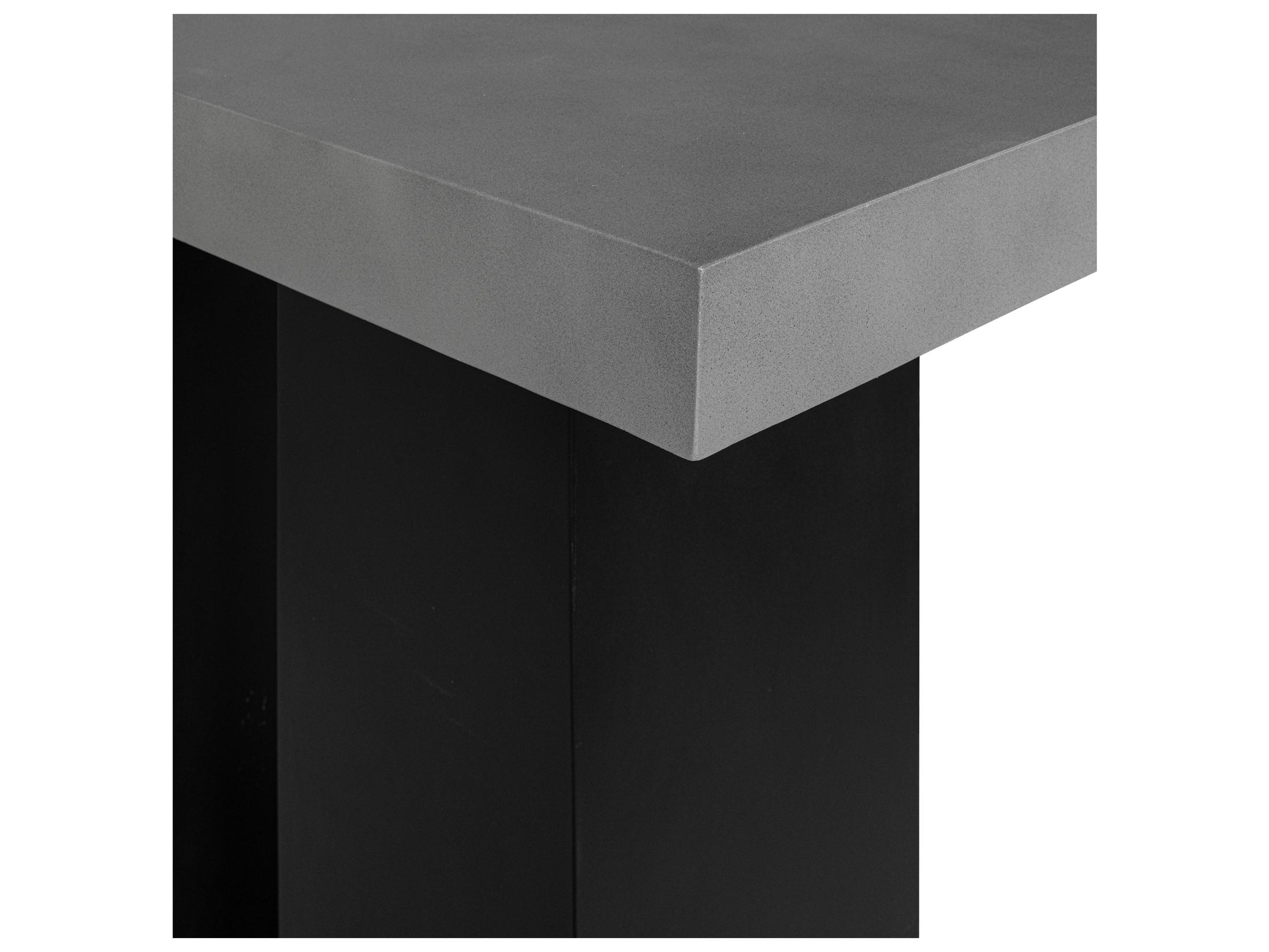 Moe's Home Outdoor Lithic Bar Table Dark Grey