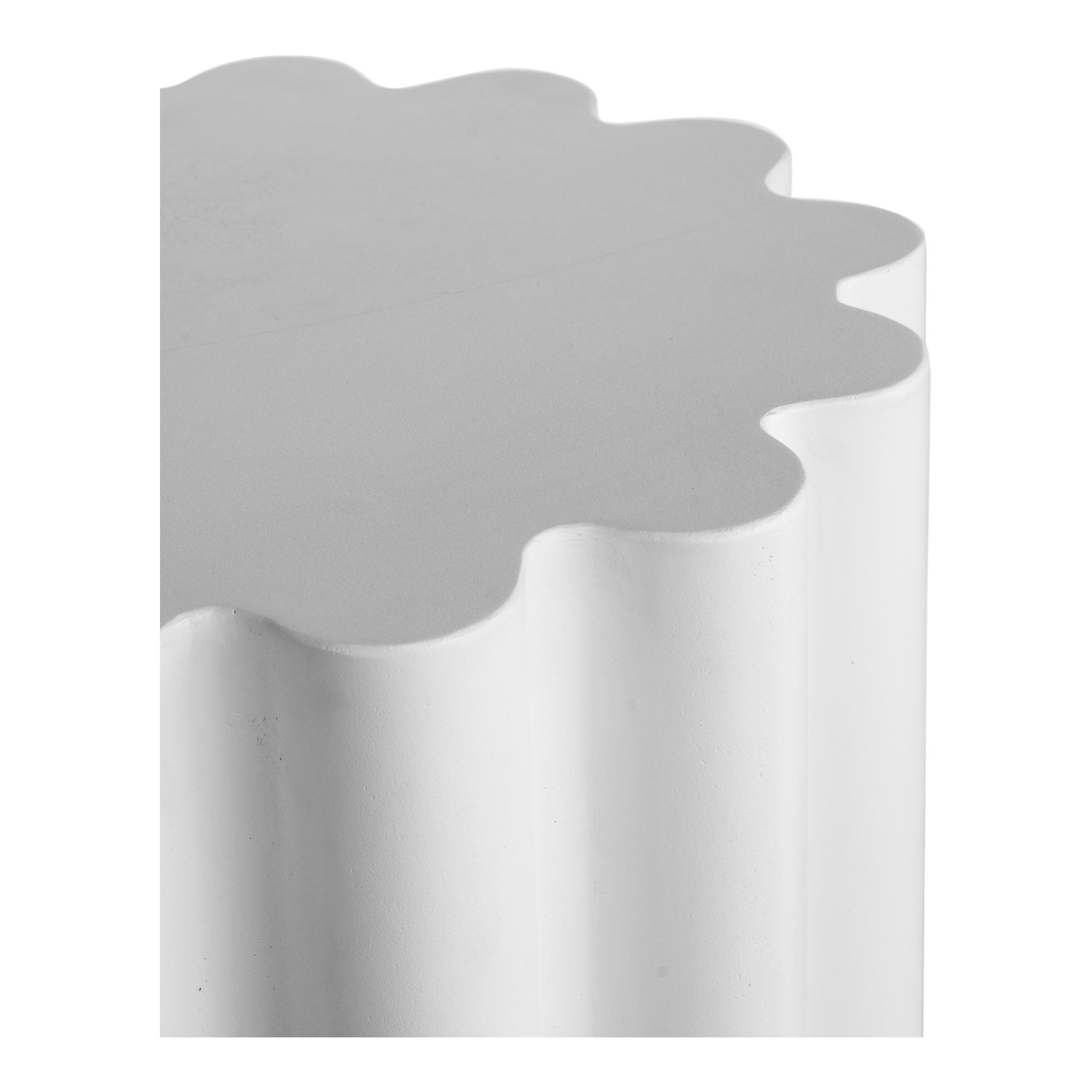 Moe's Home Outdoor Taffy Taffy Stool White