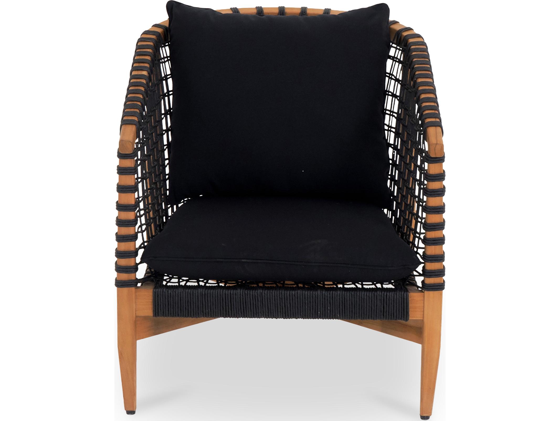 Moe's Home Outdoor Kuna Lounge Chair Black