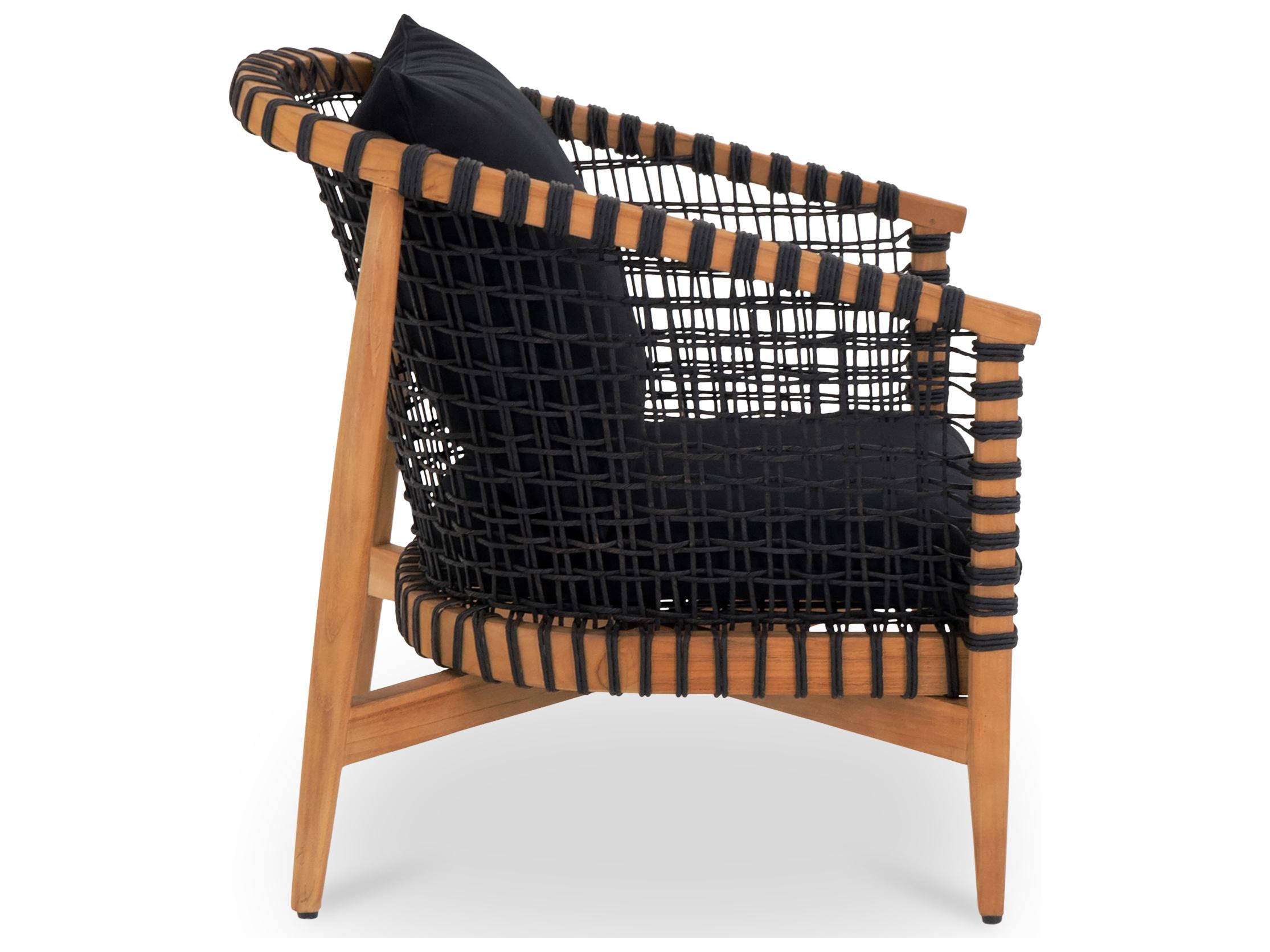 Moe's Home Outdoor Kuna Lounge Chair Black