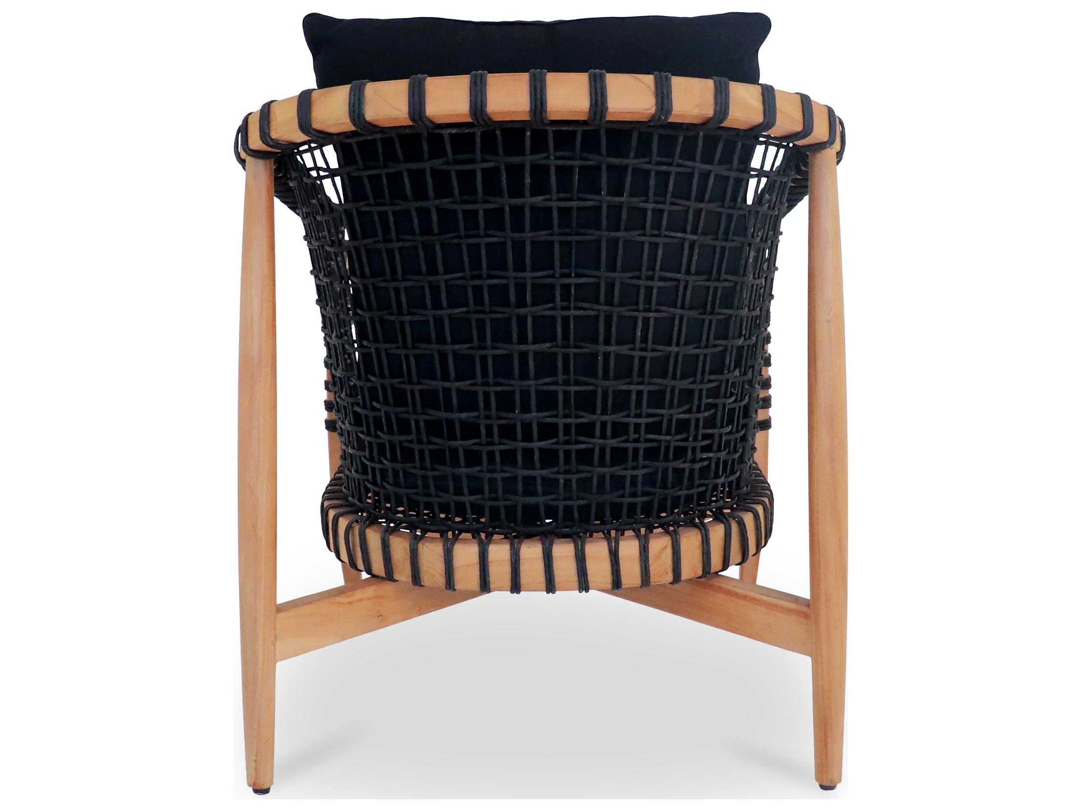 Moe's Home Outdoor Kuna Lounge Chair Black