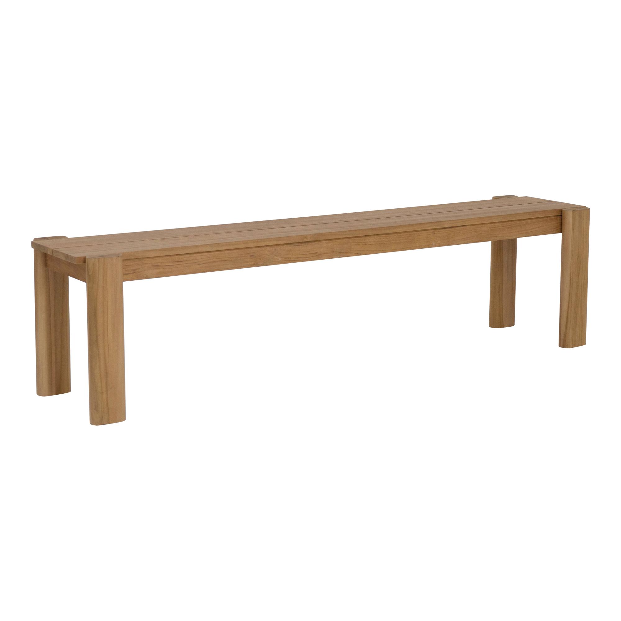 Moe's Home Outdoor Tempo Natural Bench