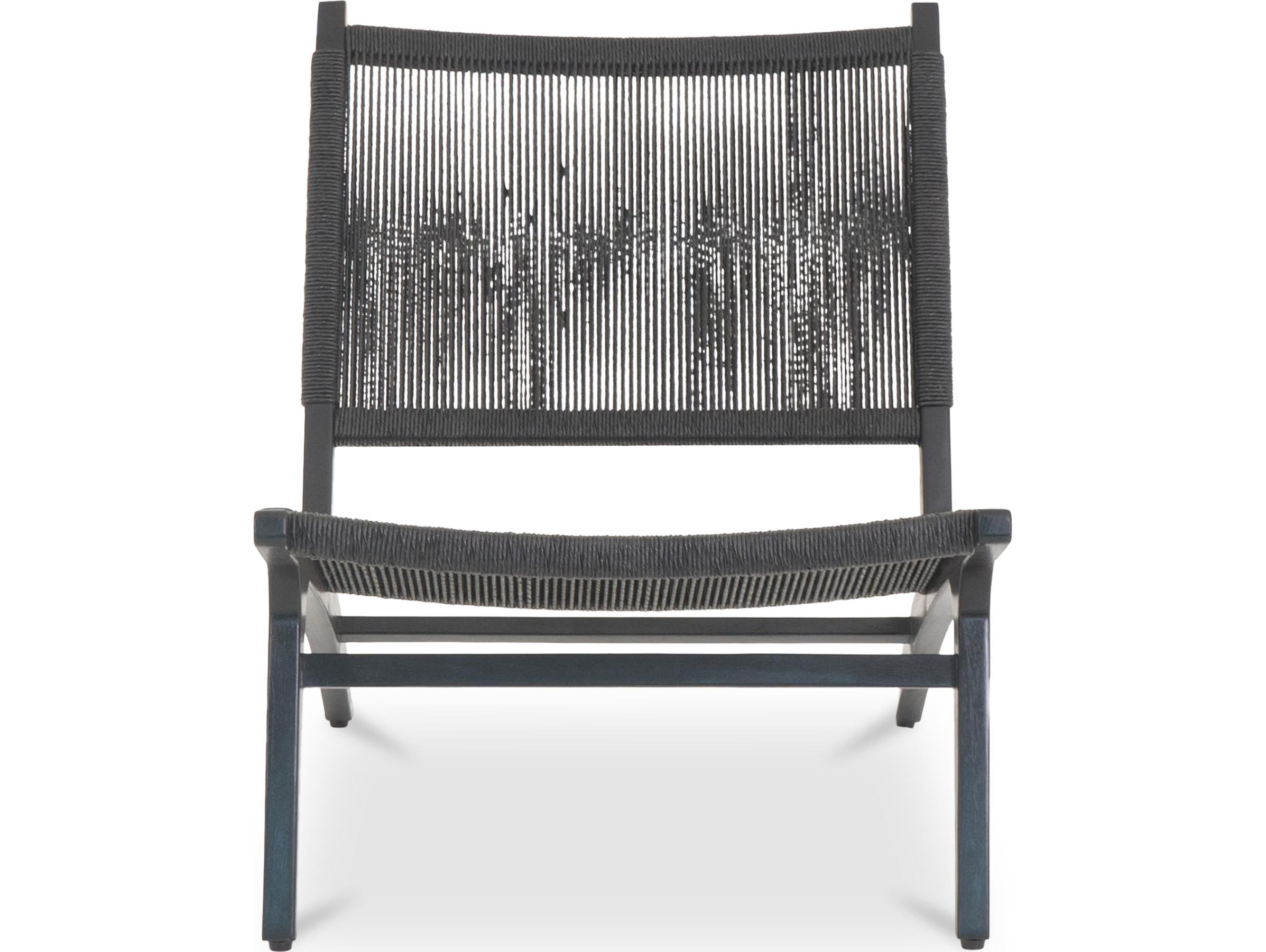 Moe's Home Outdoor Palma Lounge Chair Black