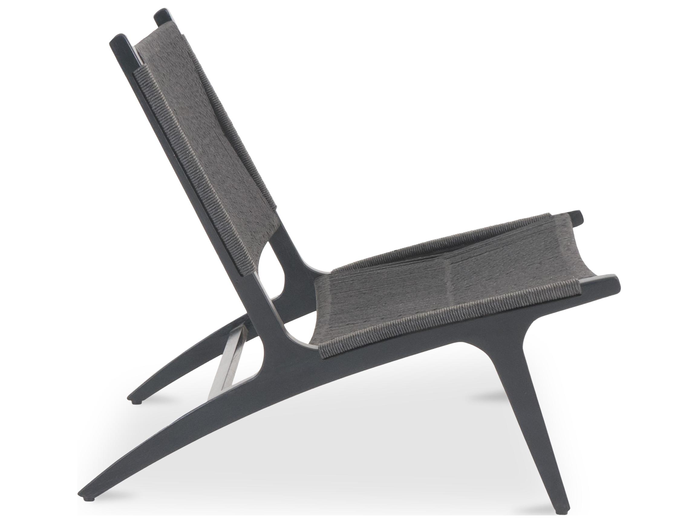 Moe's Home Outdoor Palma Lounge Chair Black