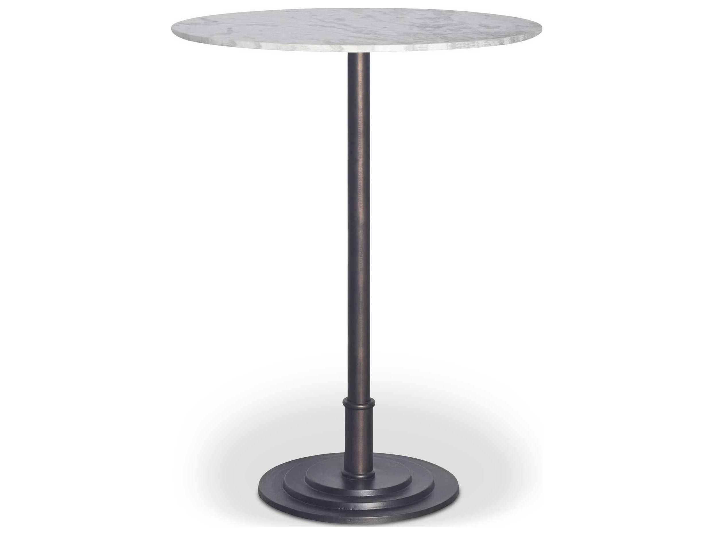 Moe's Home Outdoor Tori White Aluminum Round Bar Table