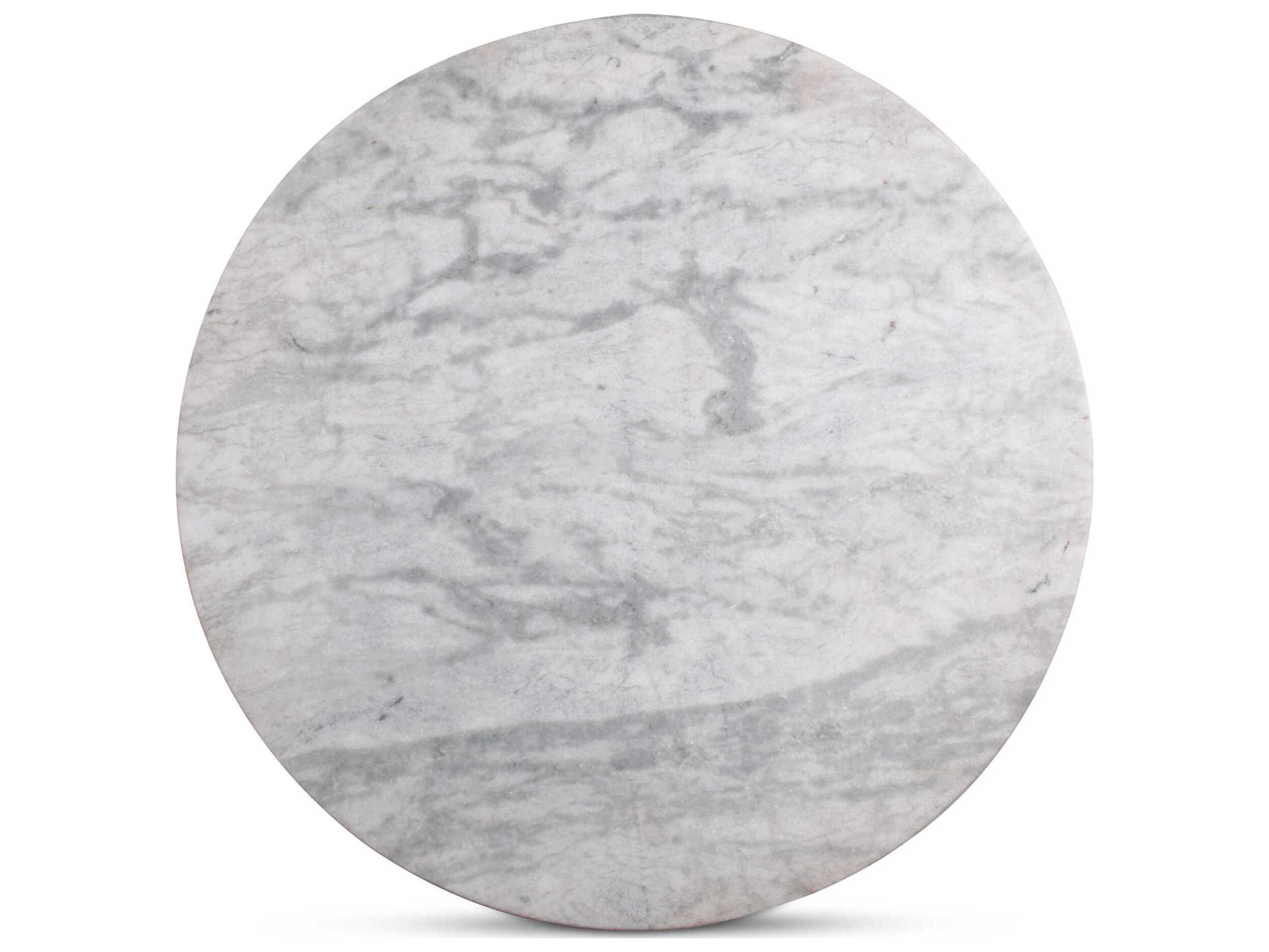 Moe's Home Outdoor Tori White Aluminum Round Bar Table