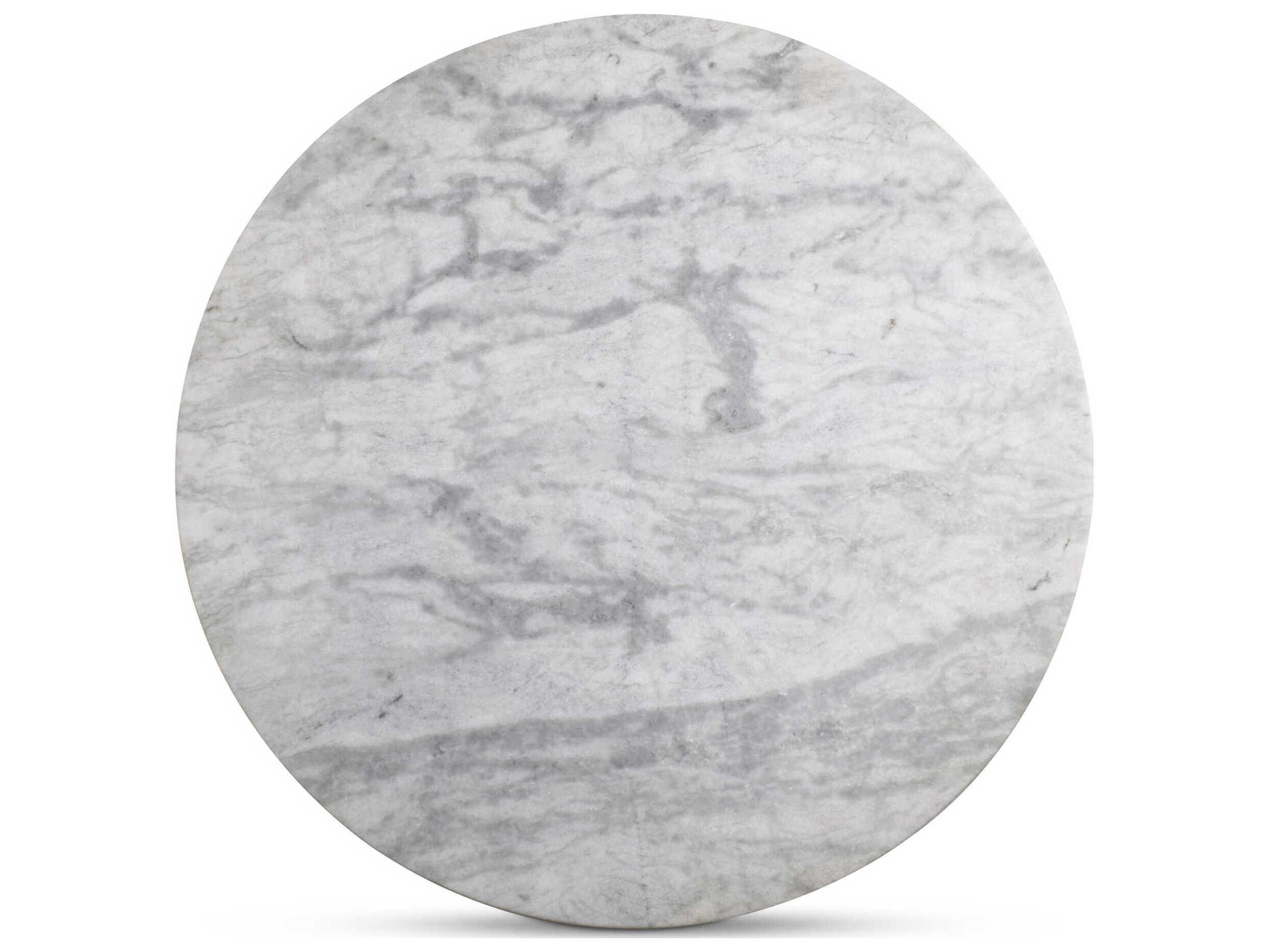 Moe's Home Outdoor Tori White Aluminum Round Counter Table