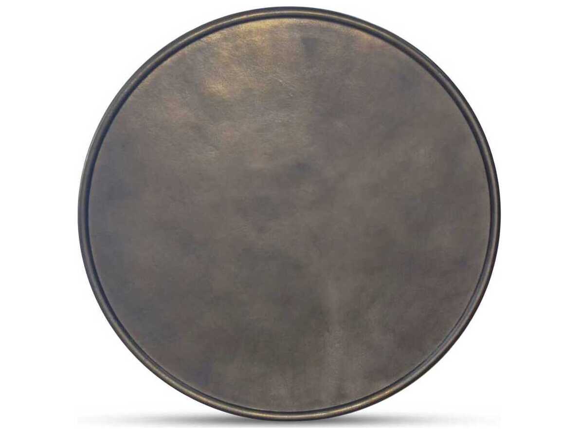 Moe's Home Outdoor Deacon Brown Aluminum Round Dining Table