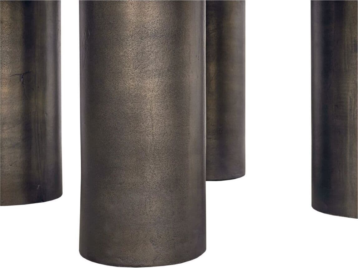 Moe's Home Outdoor Deacon Brown Aluminum Round Coffee Table