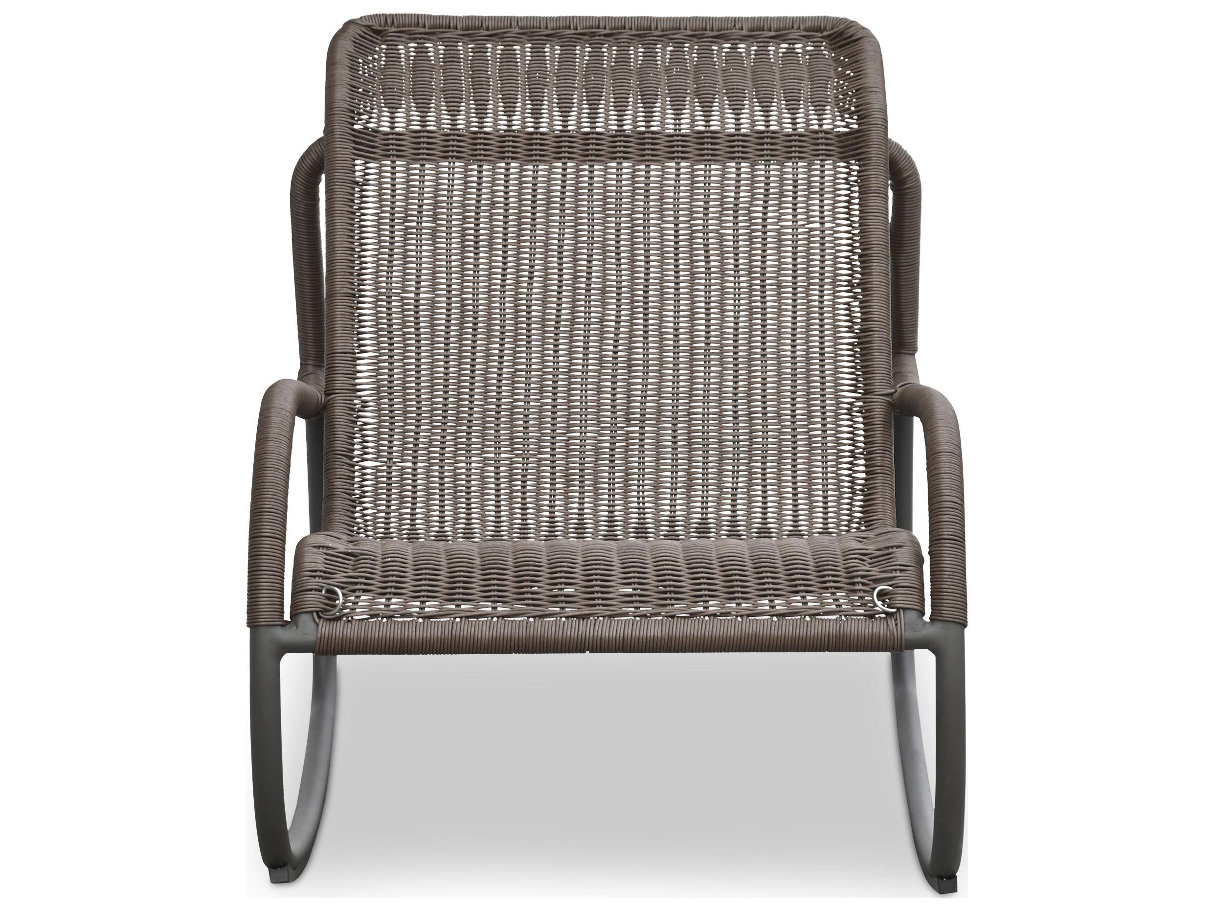 Moe's Home Outdoor Lyra Brown Wicker Lounge Chair
