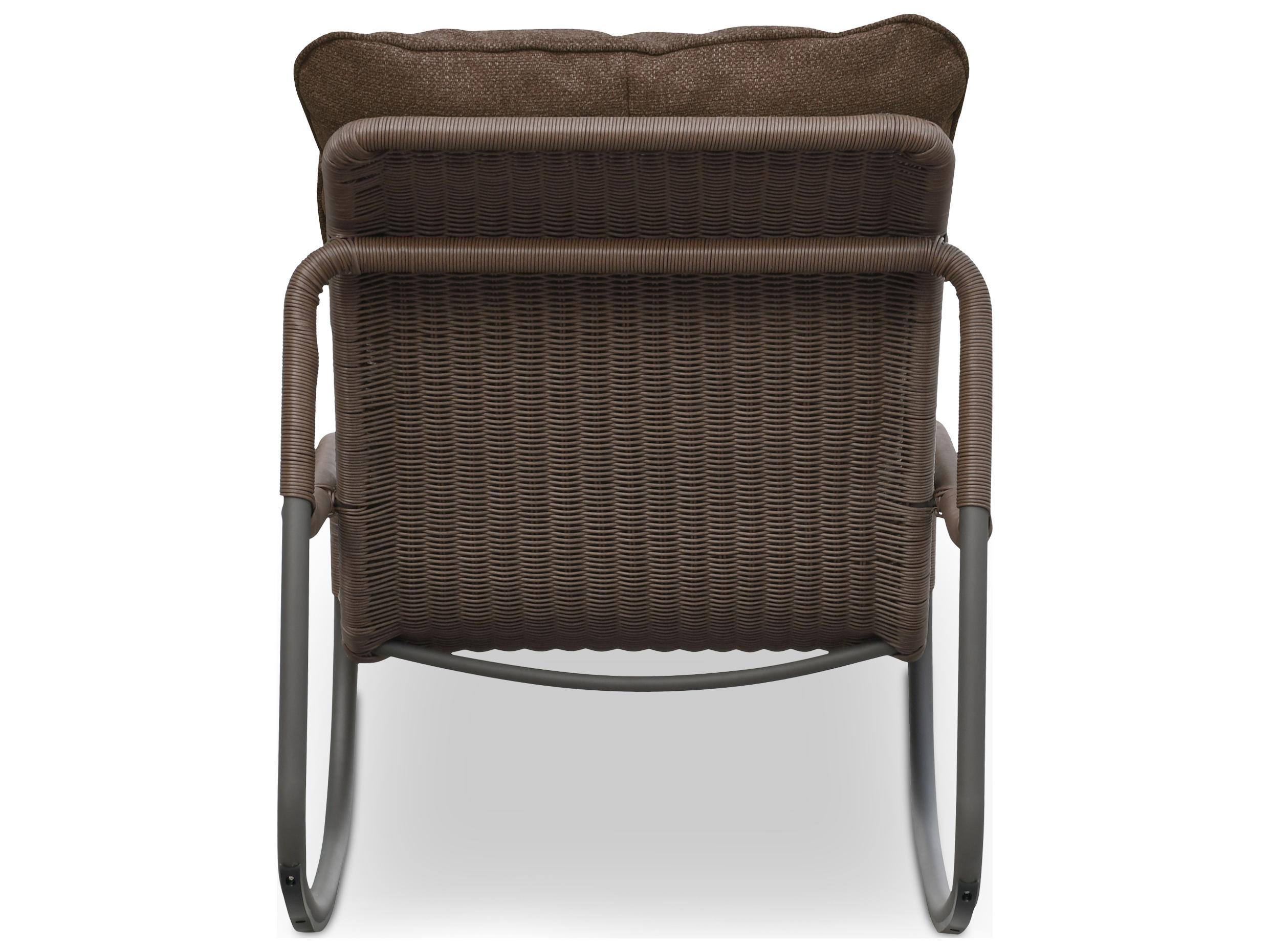 Moe's Home Outdoor Lyra Brown Wicker Lounge Chair
