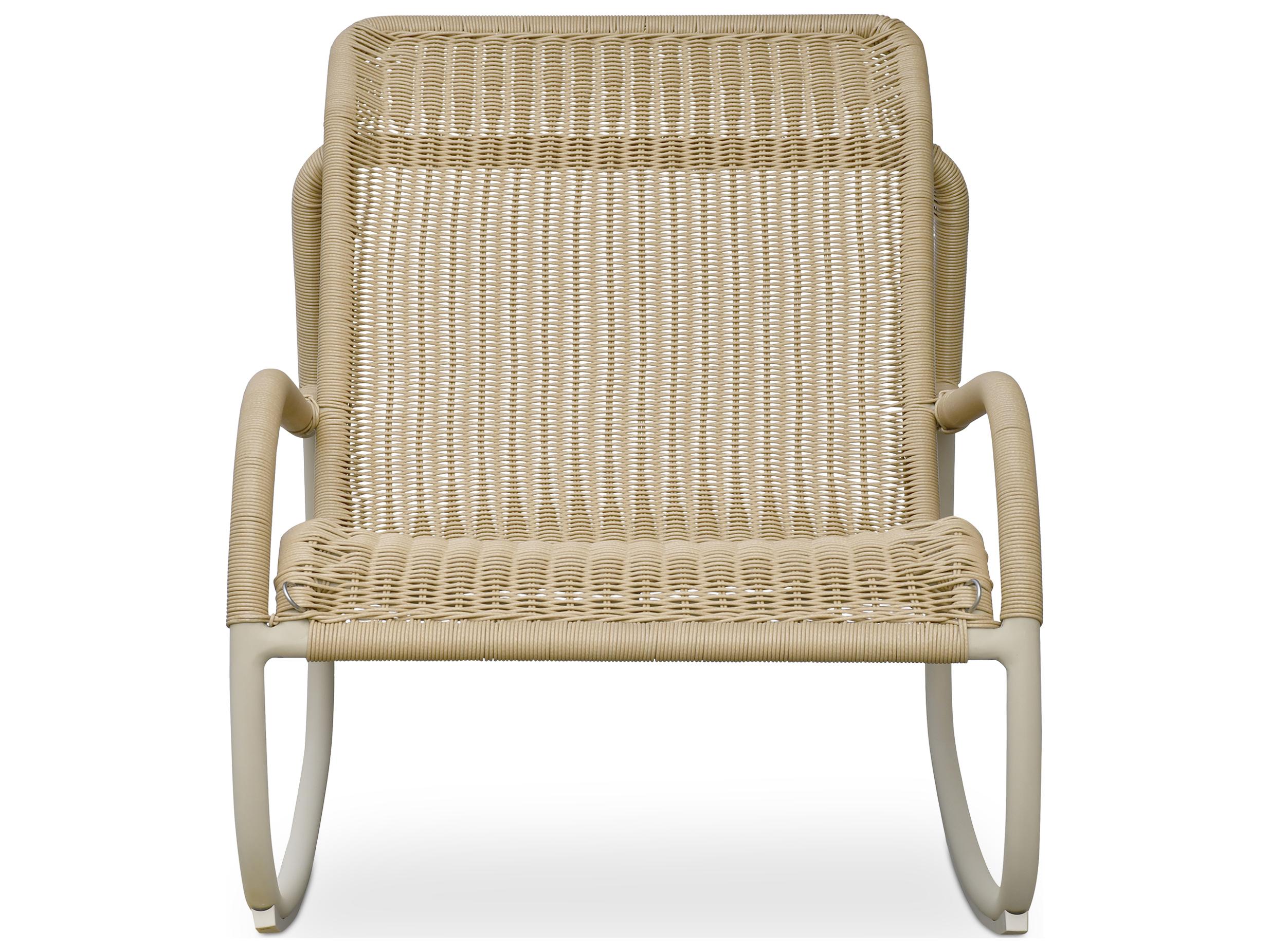 Moe's Home Outdoor Lyra Beige Wicker Lounge Chair