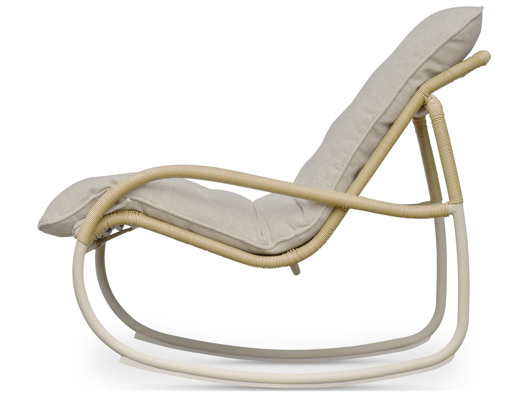 Moe's Home Outdoor Lyra Beige Wicker Lounge Chair