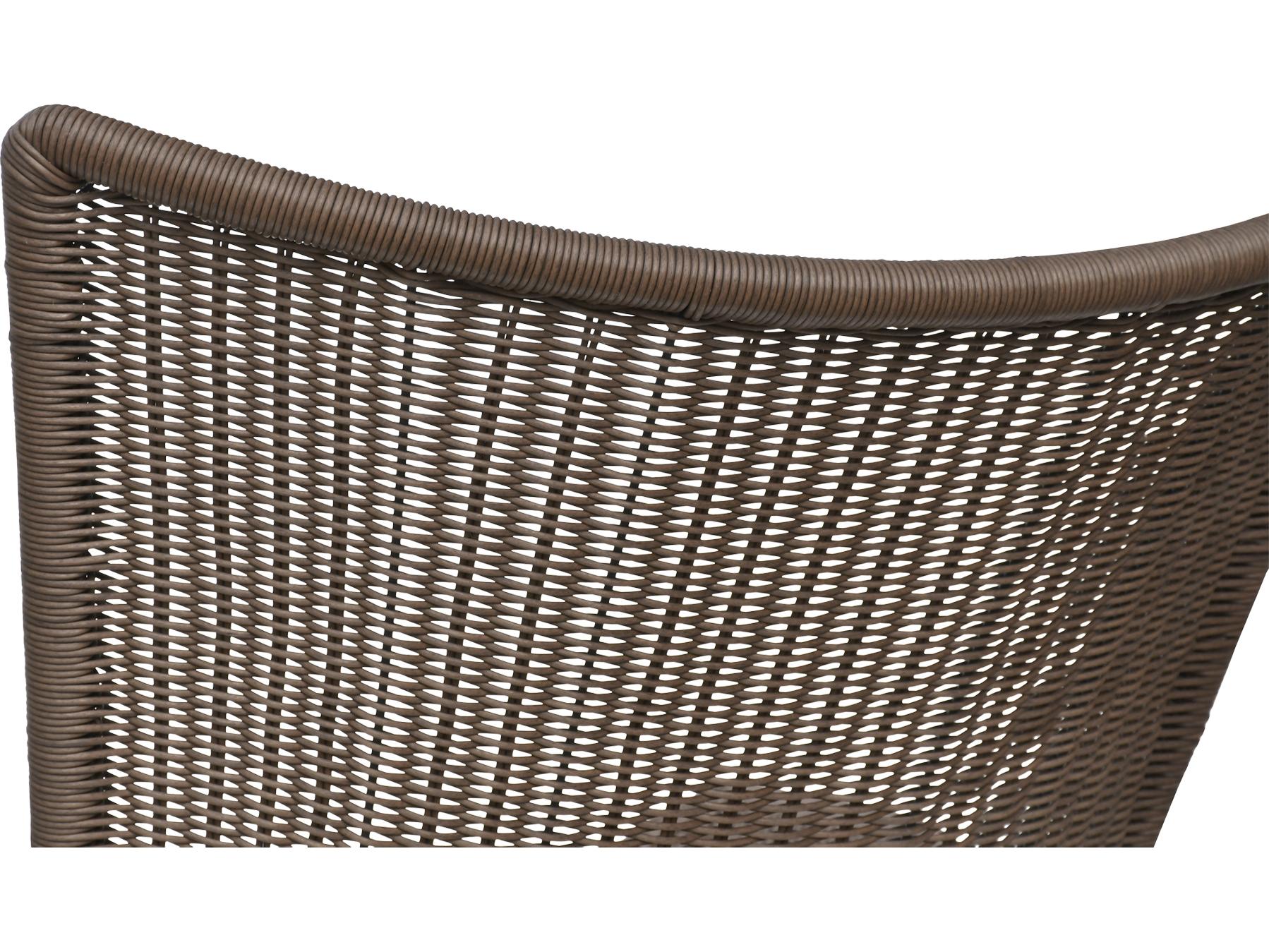 Moe's Home Outdoor Paige Brown Wicker Lounge Chair