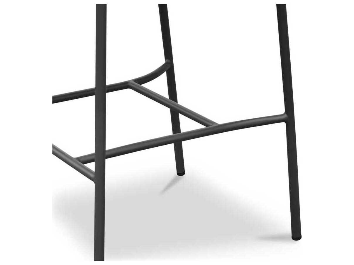 Moe's Home Outdoor Zola Brown Steel Wicker Bar Stool