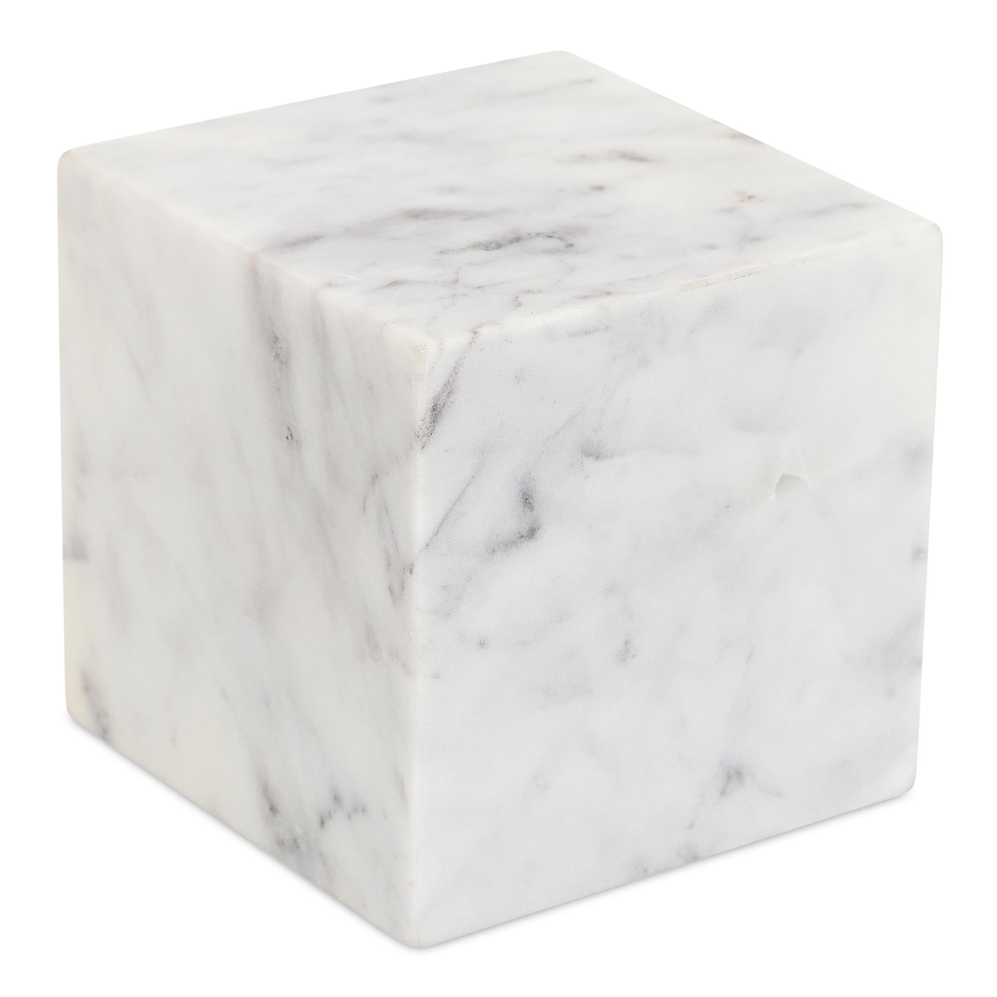 Moe's Home Outdoor Cora All Cube Tabletop Accent Banswara Purple White Marble
