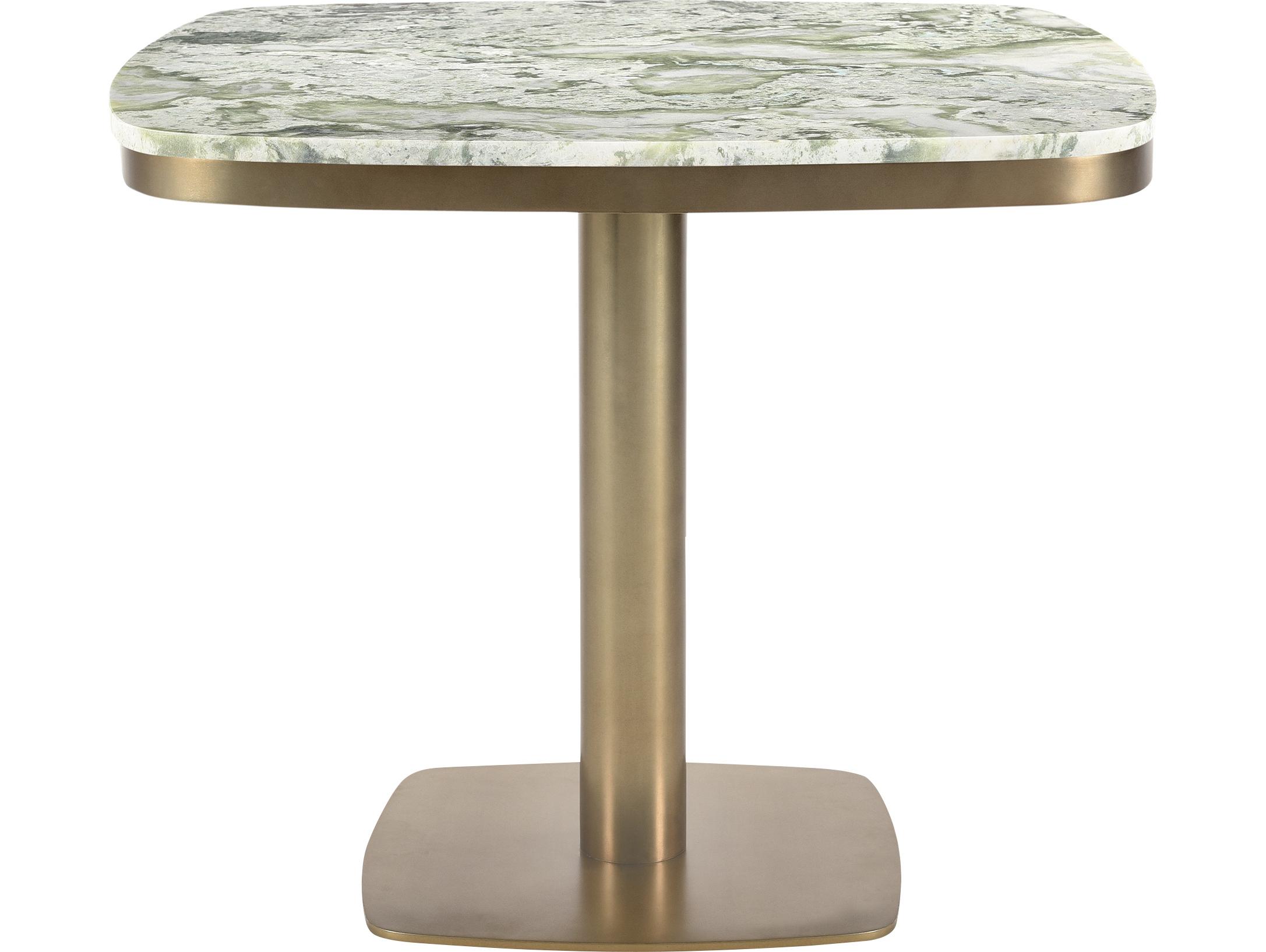 Moe's Home Outdoor Celeste Green Metal Square Dining Table