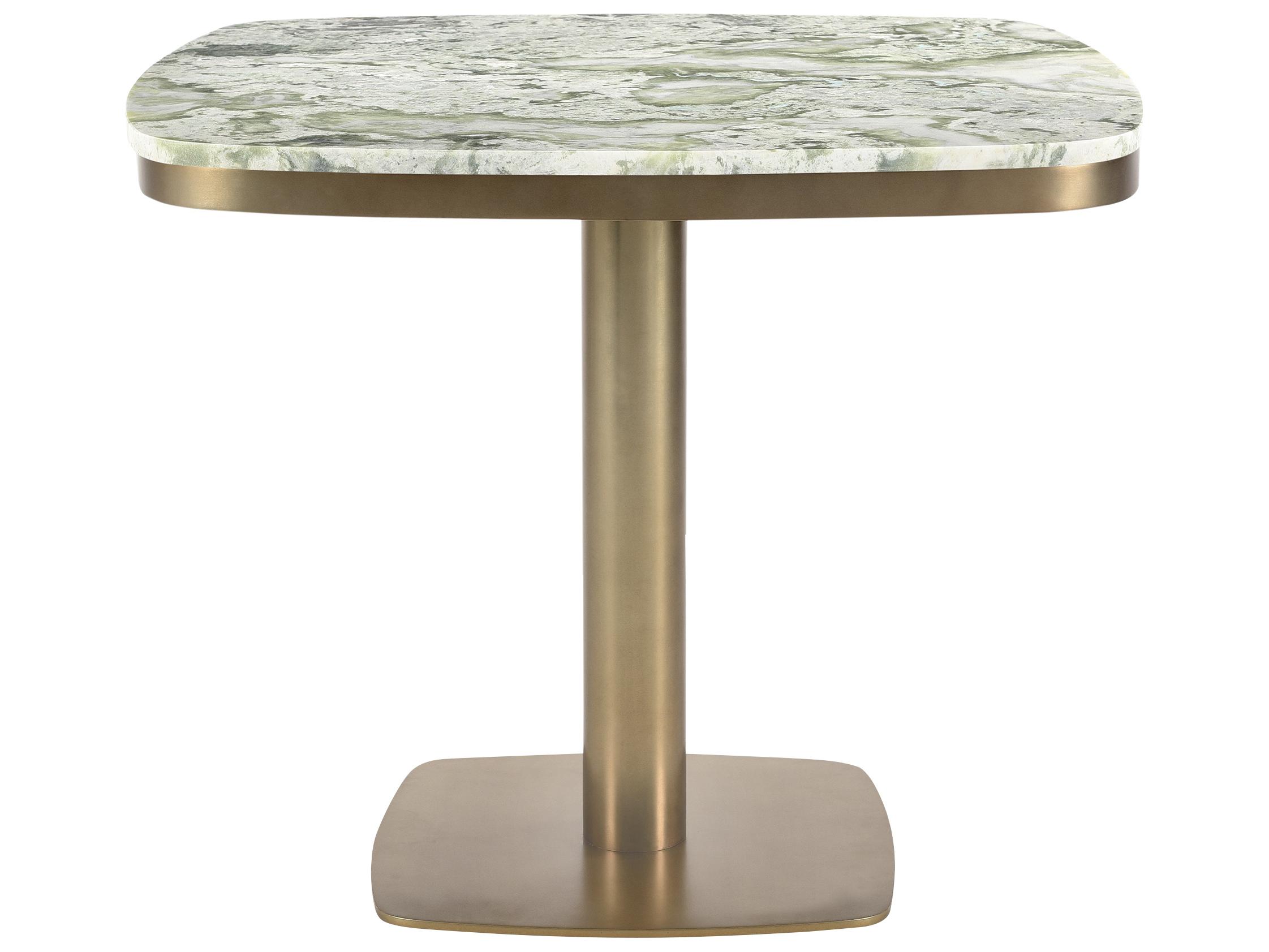 Moe's Home Outdoor Celeste Green Metal Square Dining Table