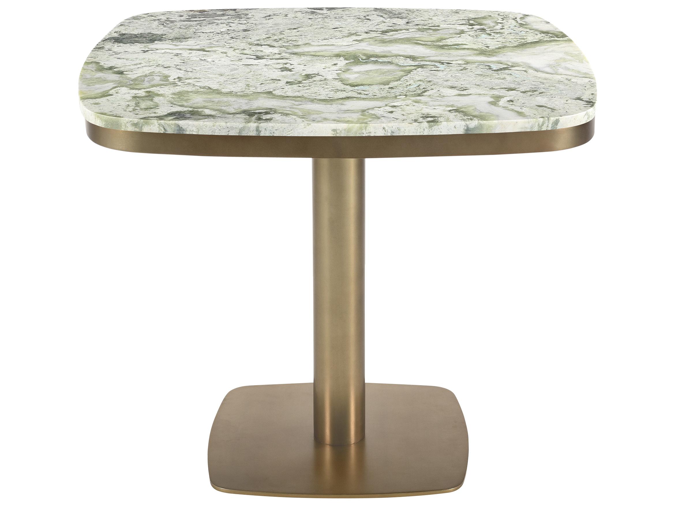 Moe's Home Outdoor Celeste Green Metal Square Dining Table