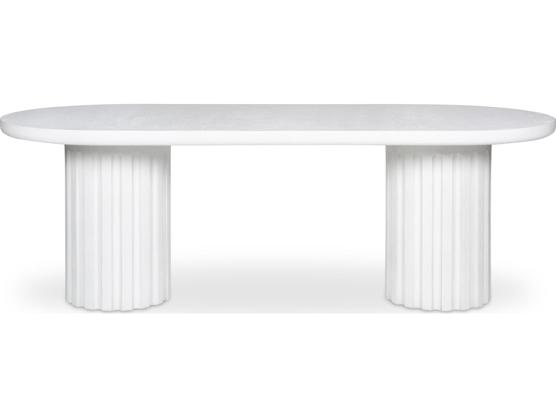 Moe's Home Outdoor Eris Dining Table White