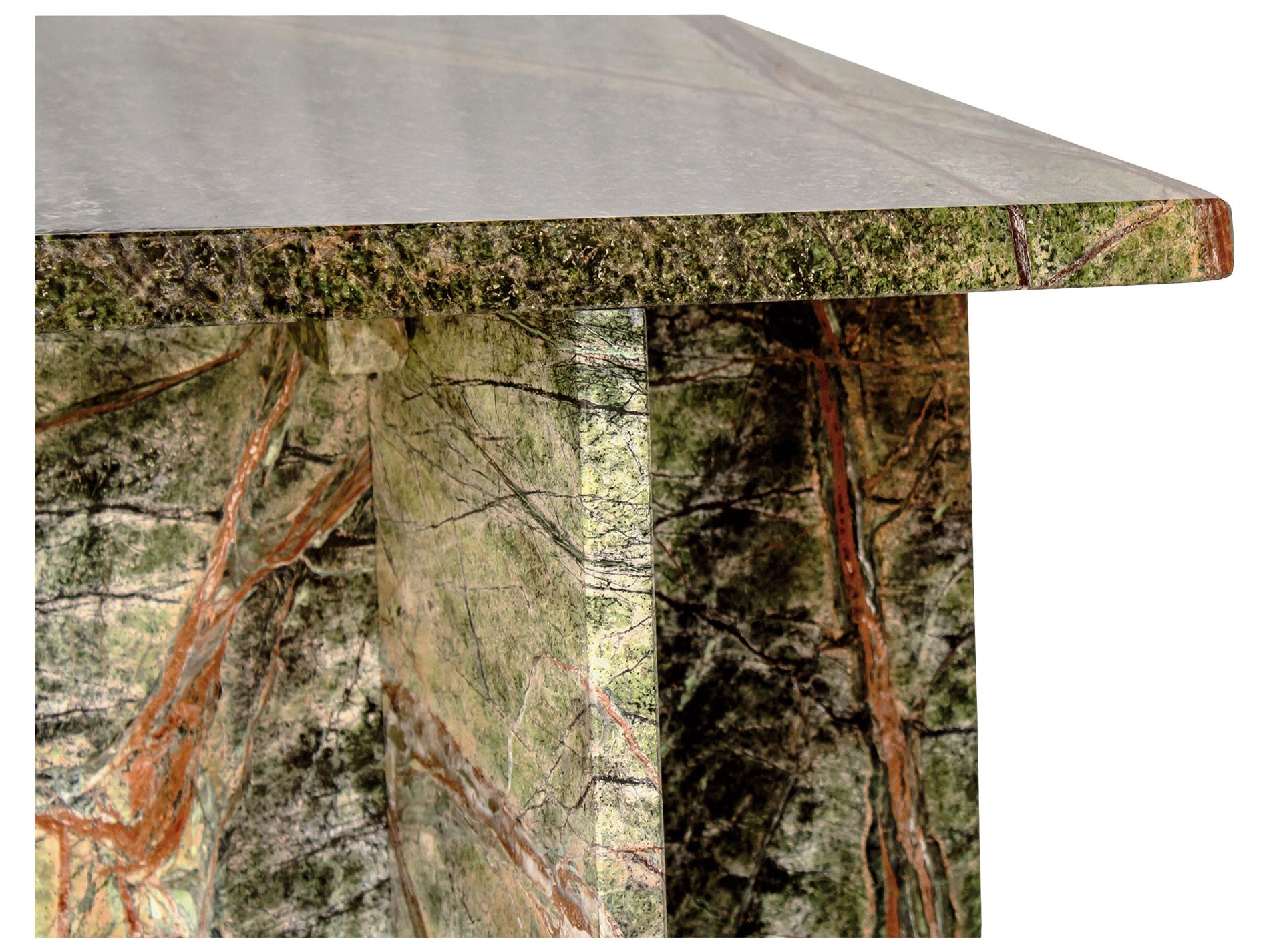 Moe's Home Outdoor Blair Green Stone Square End Table