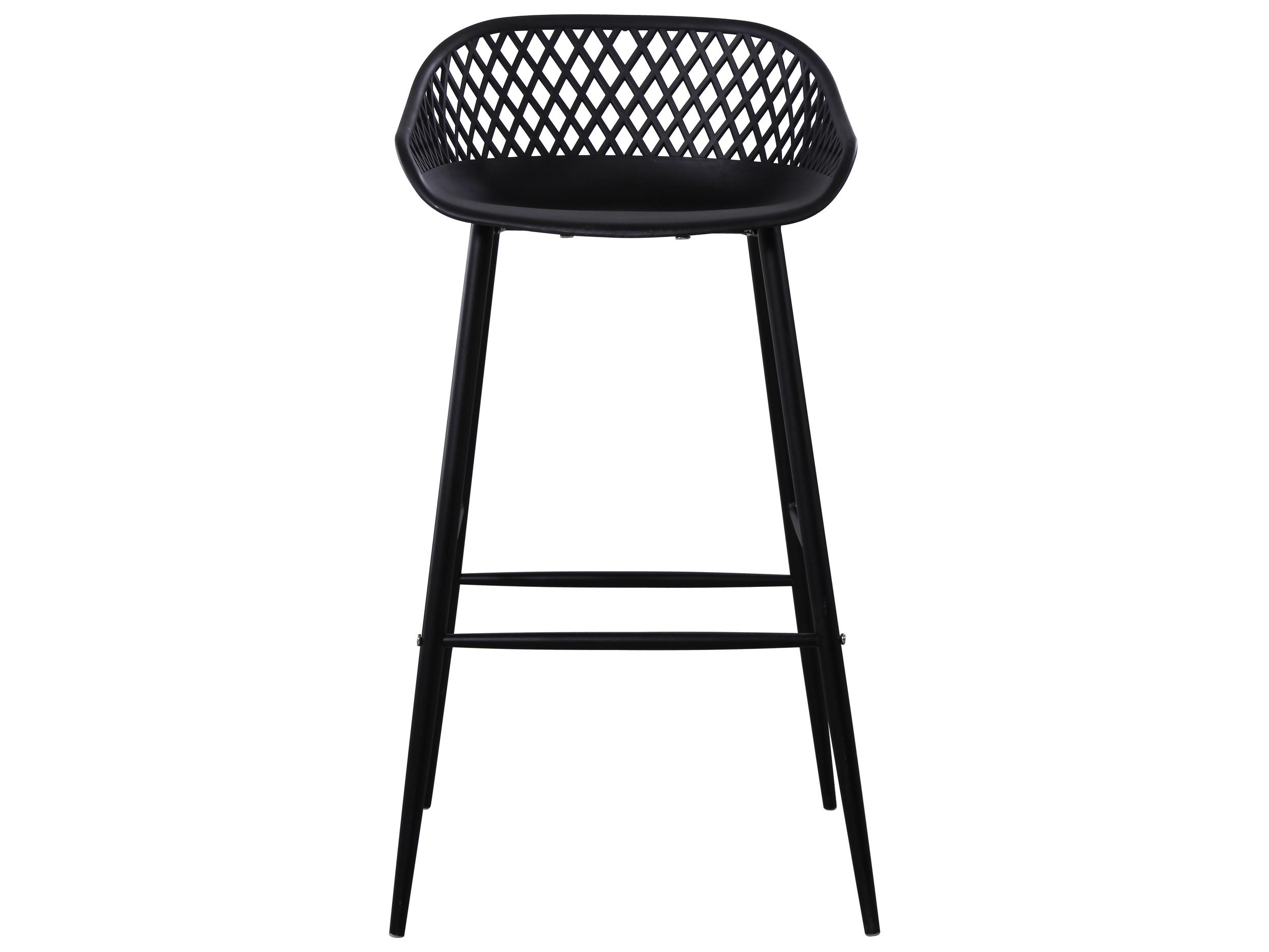 Moe's Home Outdoor Piazza Outdoor Bar Stool Black - Set of Two