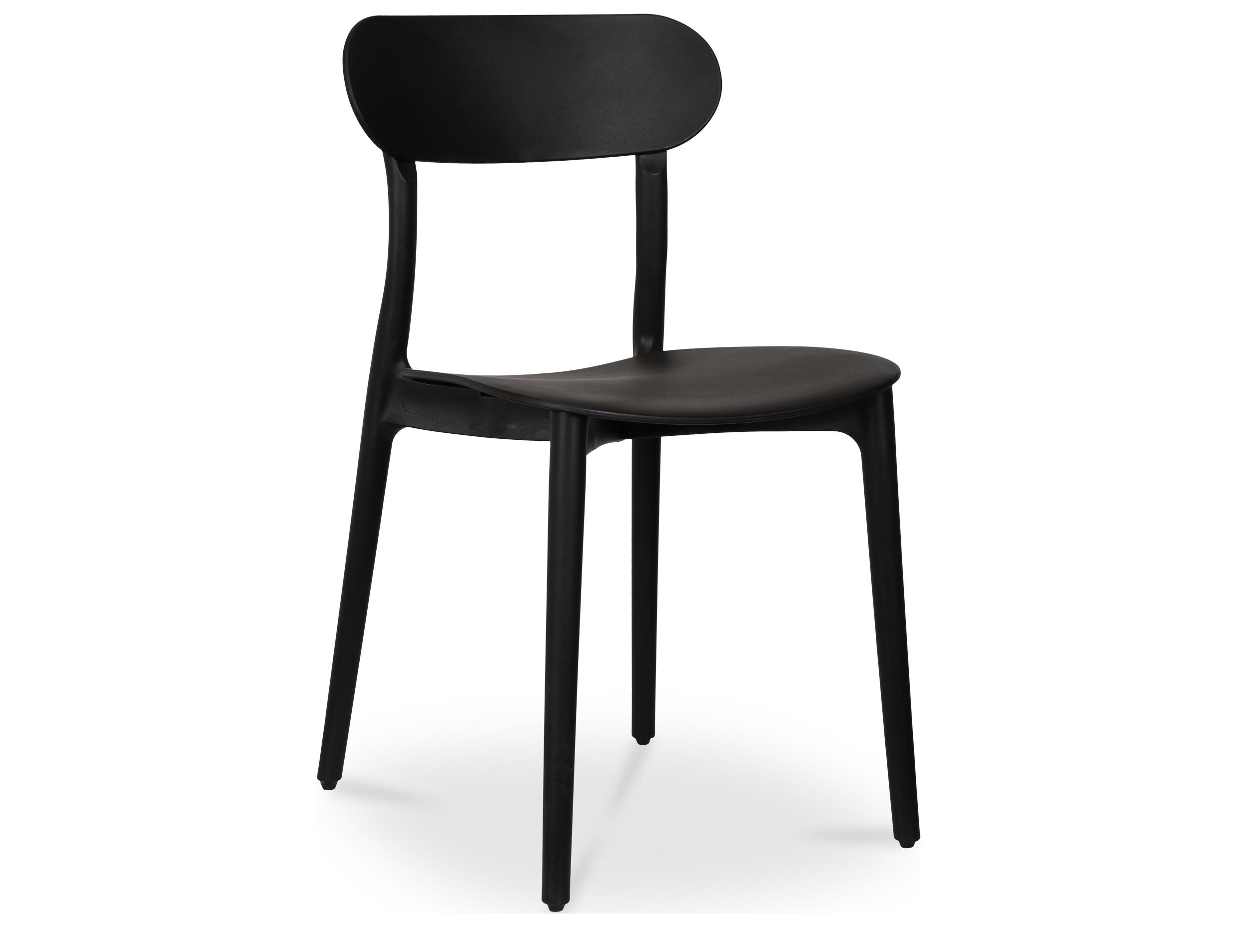 Moe's Home Outdoor Kent Black Dining Chair - Set of Two