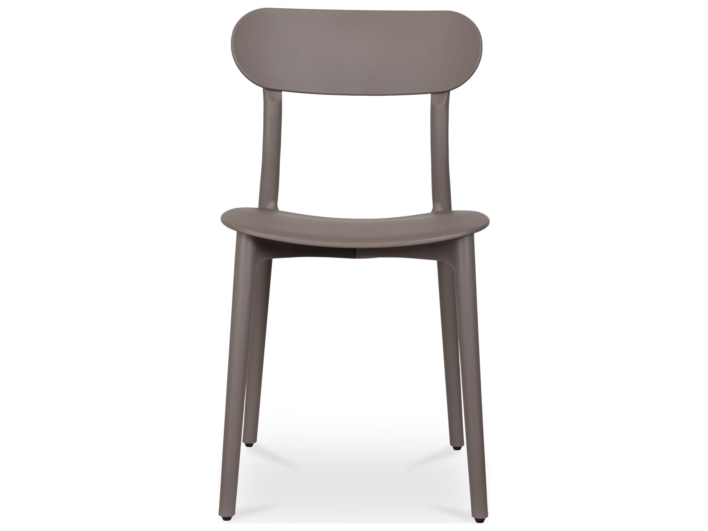 Moe's Home Outdoor Kent Taupe Dining Chair - Set of Two