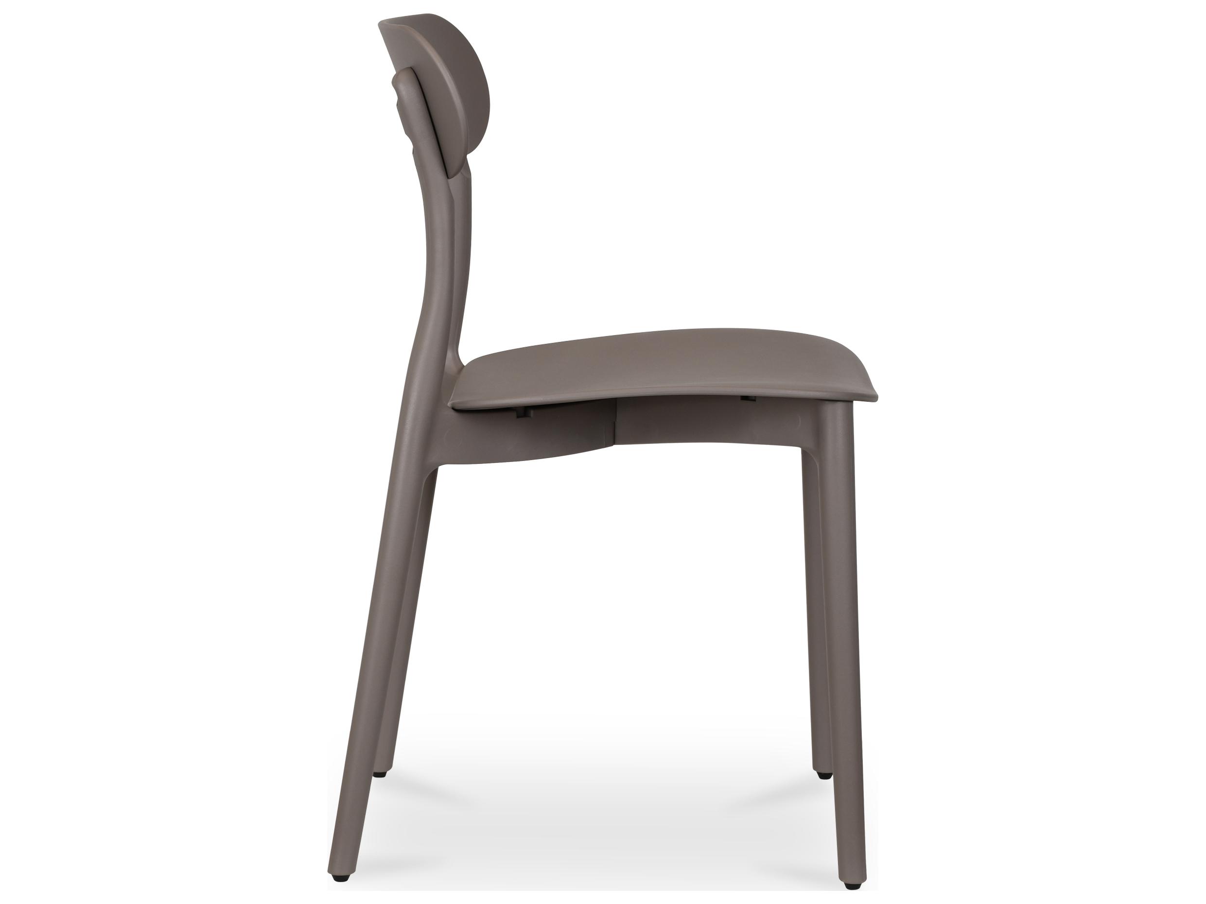 Moe's Home Outdoor Kent Taupe Dining Chair - Set of Two