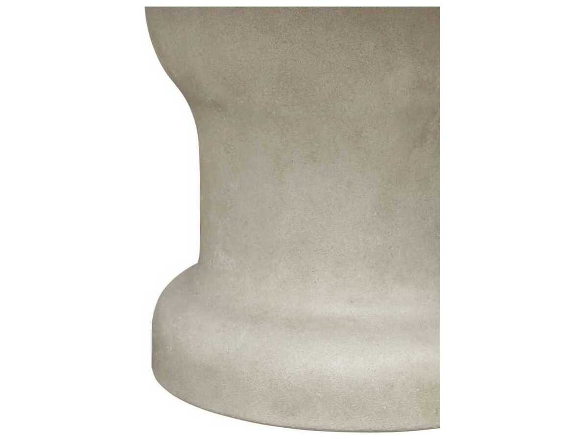 Moe's Home Outdoor Magnolia White Concrete Round Dining Table